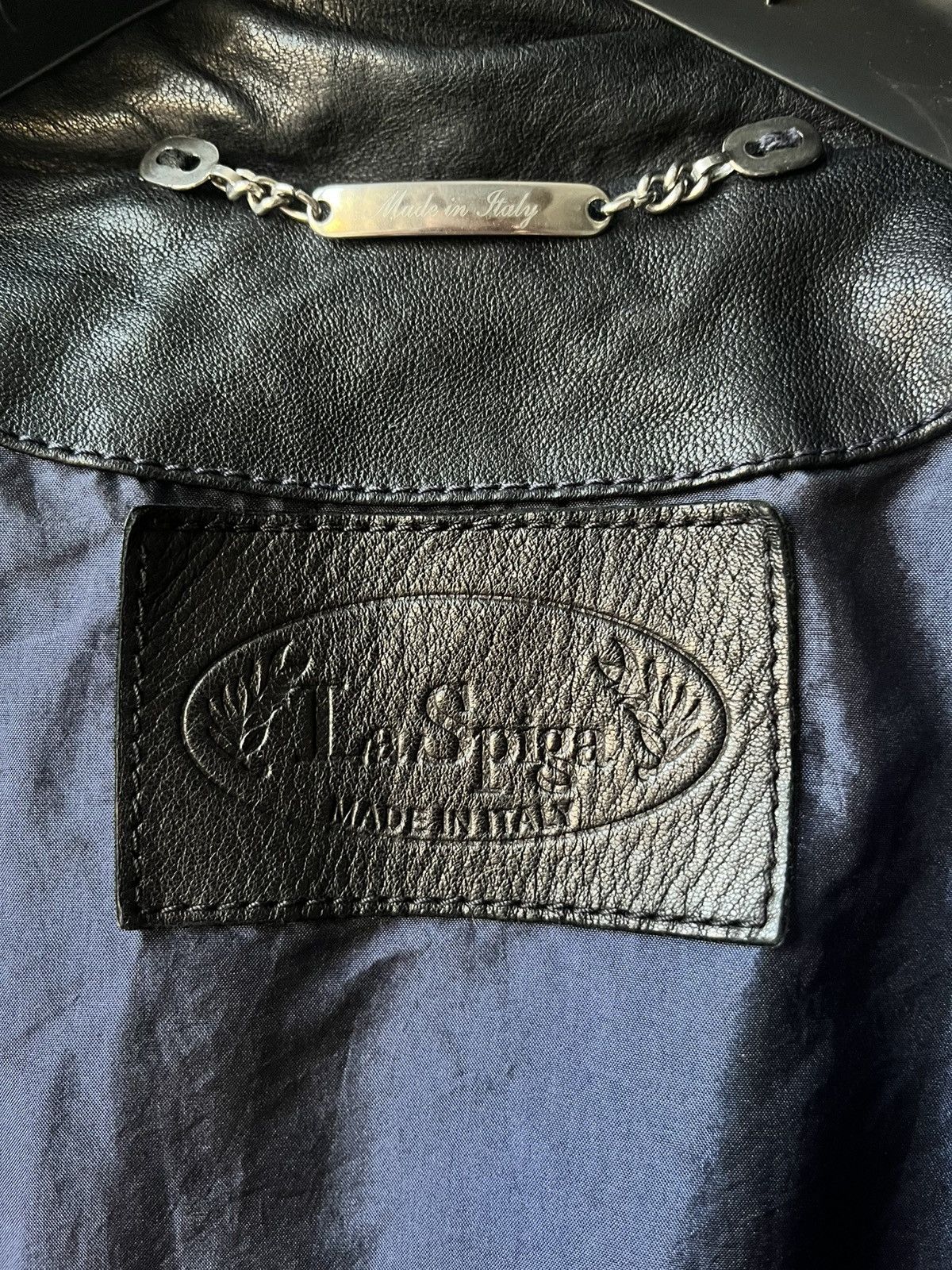 Genuine Leather Real Python Leather Italy Jacket Navy Blue Zip Up Bomber Size US L / EU 52-54 / 3 - 12 Thumbnail