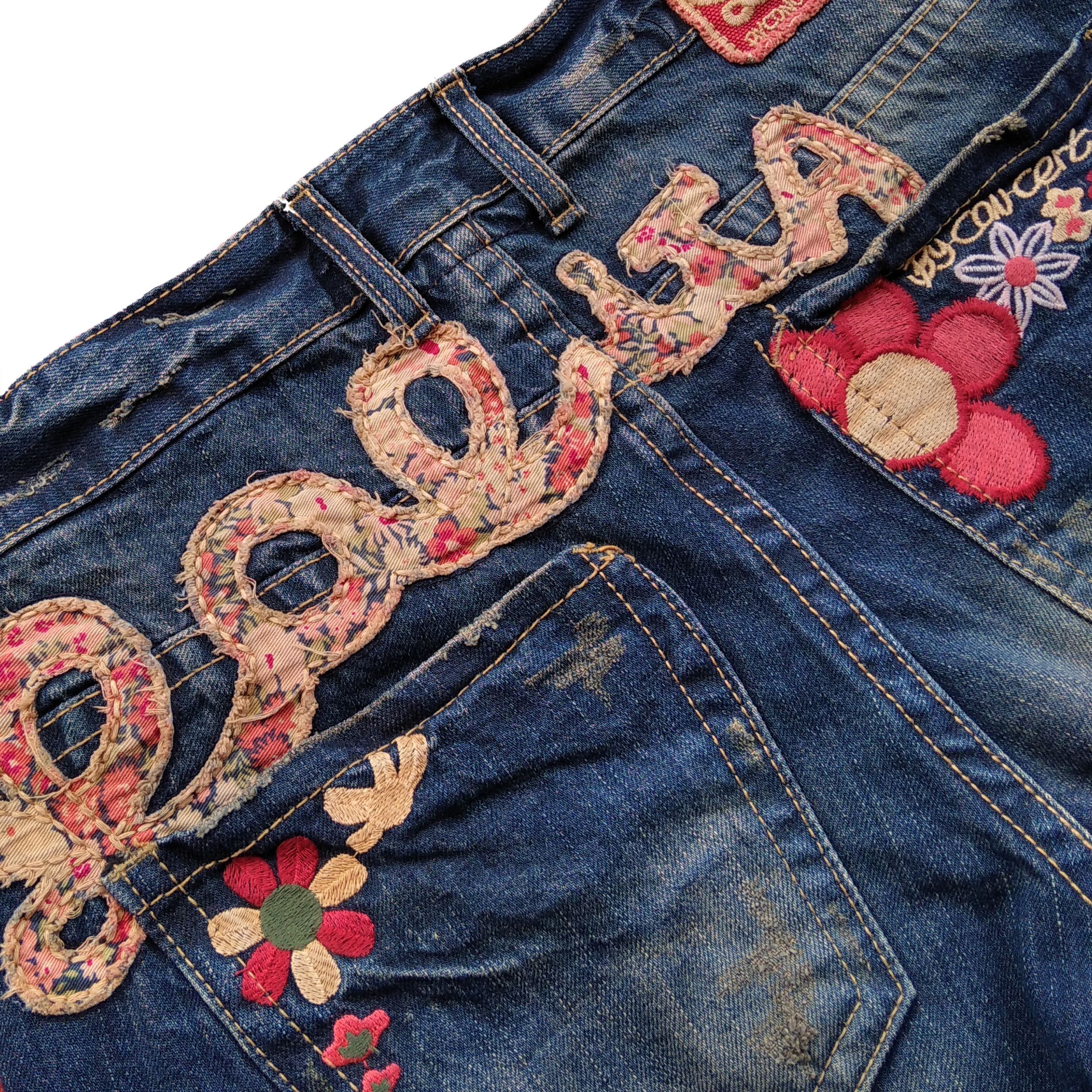 Kapital Yoshitomo Nara X Lolita Jeans Handcrafted Denim CroppedPants Size US 31 - 4 Thumbnail