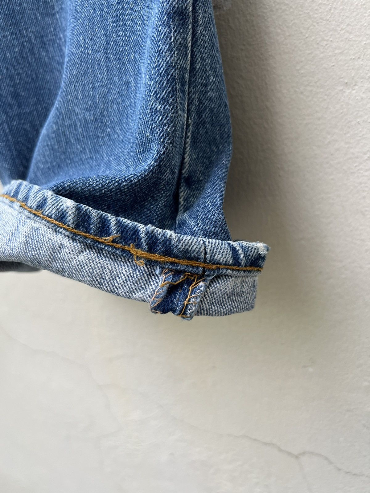 Levi's VTG 70s Levi’s 517 42 Talon Faded Blue Denim Bootcut Jeans Size US 31 - 23 Thumbnail