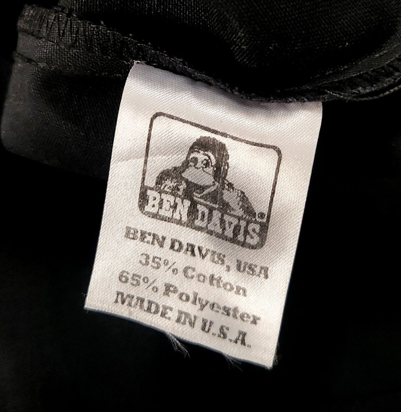 Ben Davis × Vintage Ben Davis Y2K Zipper Shirt Mens Black Quarter Zip SZ Large Size US L / EU 52-54 / 3 - 6 Thumbnail
