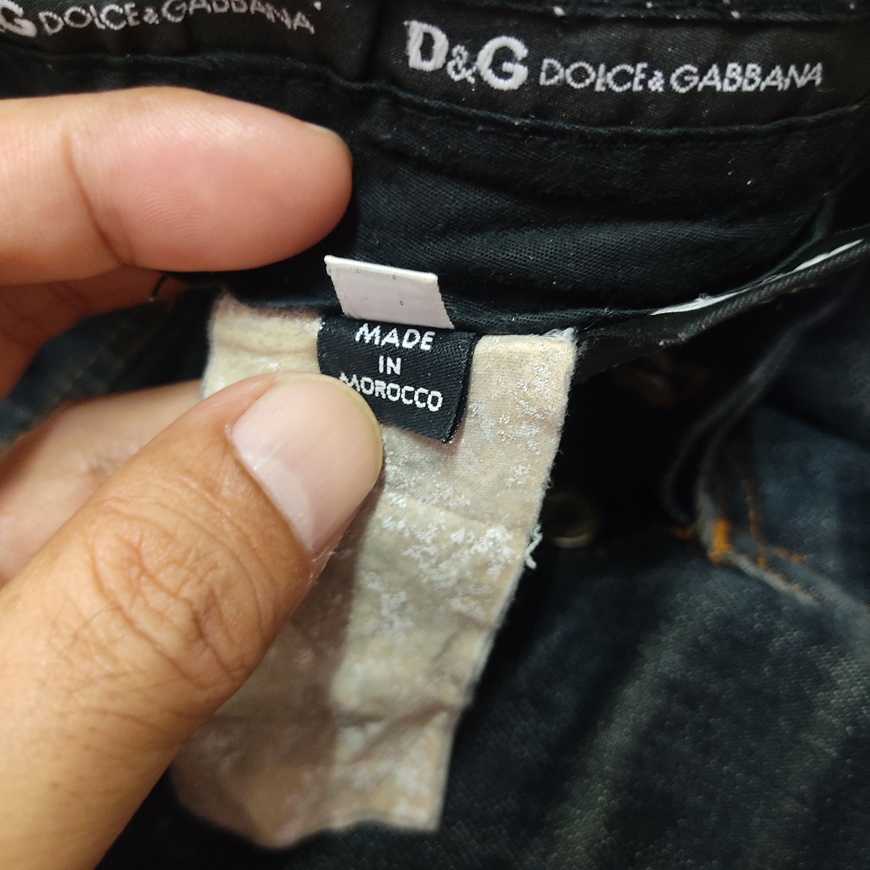 Dolce & Gabbana DOLCE & GABBANA Low Rise Straight Cut Slim Fit Denim Pants Size US 33 - 9 Thumbnail