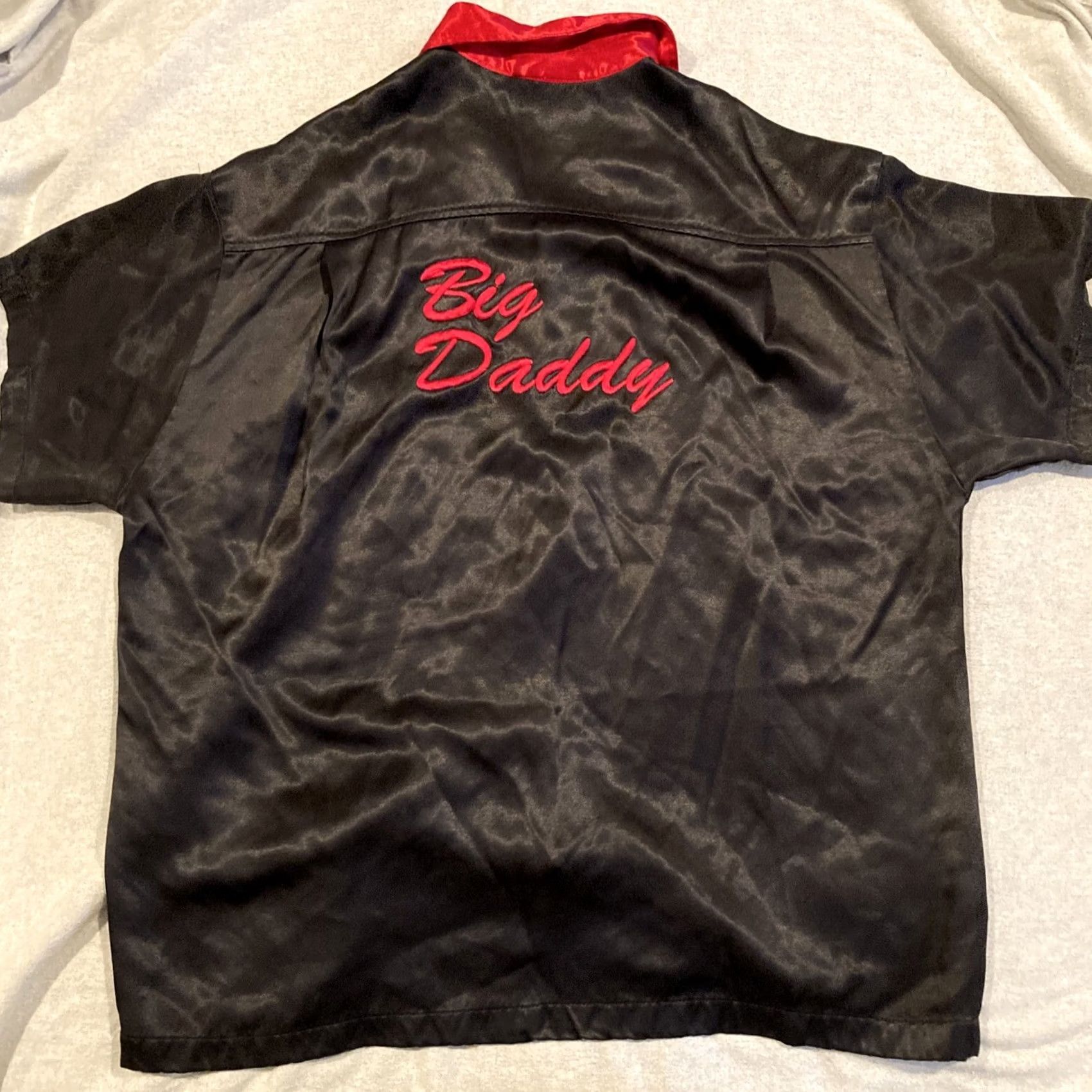 Vintage VINTAGE De Ville Satin Bowling Shirt L Rockabilly USA MADE RARE BIG DADDY Size US L / EU 52-54 / 3 - 6 Thumbnail