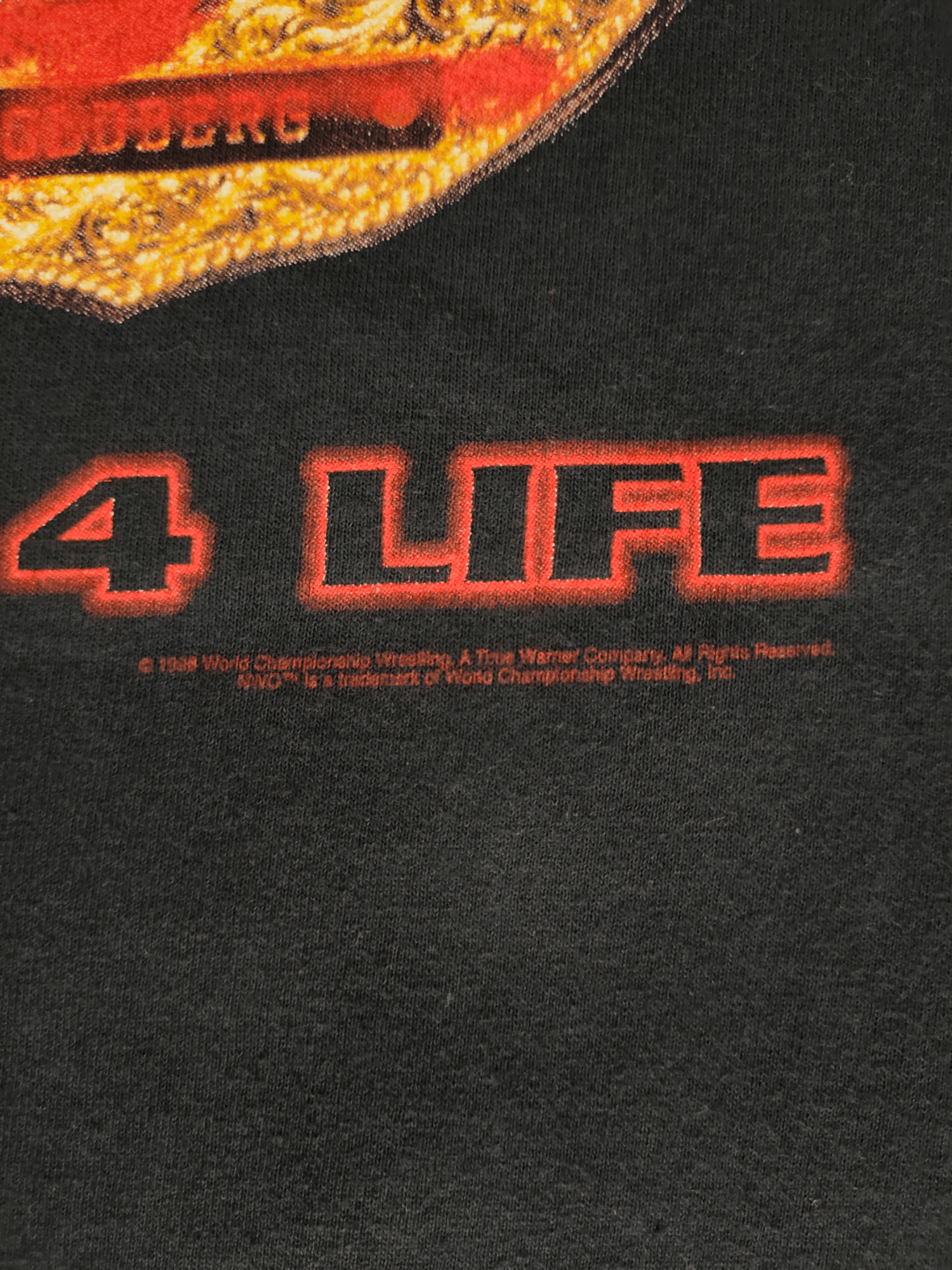 Vintage 1990s Goldberg Championship Belt NWO 4 Life T-Shirt Size US L / EU 52-54 / 3 - 5 Thumbnail
