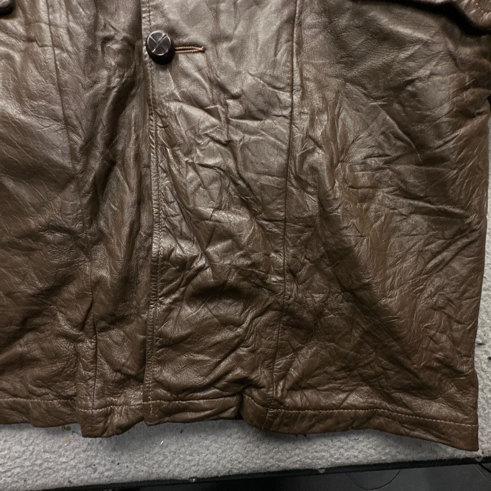 Other Vintage 70s Grais Cabretta Leather Coat Jacket Mens 40 M Size US M / EU 48-50 / 2 - 11 Thumbnail
