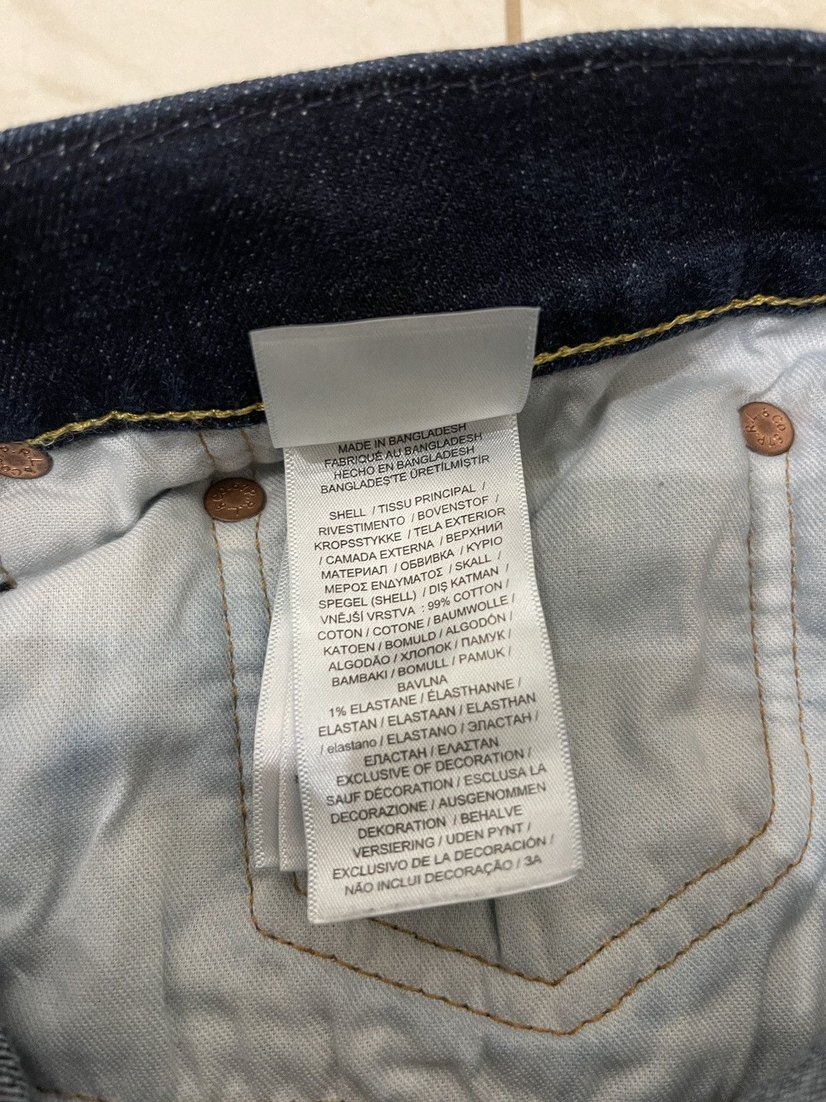 Polo Ralph Lauren Polo Ralph Lauren Dark Wash Slim Denim Jeans 34x34 Size US 34 / EU 50 - 15 Thumbnail