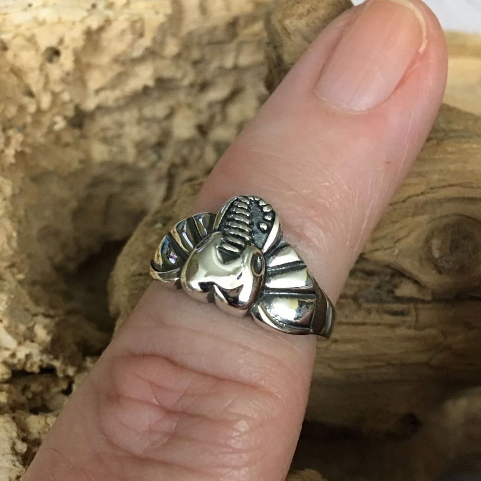 The Unbranded Brand Elephant Head Sterling Silver Toe Ring Size ONE SIZE - 3 Thumbnail