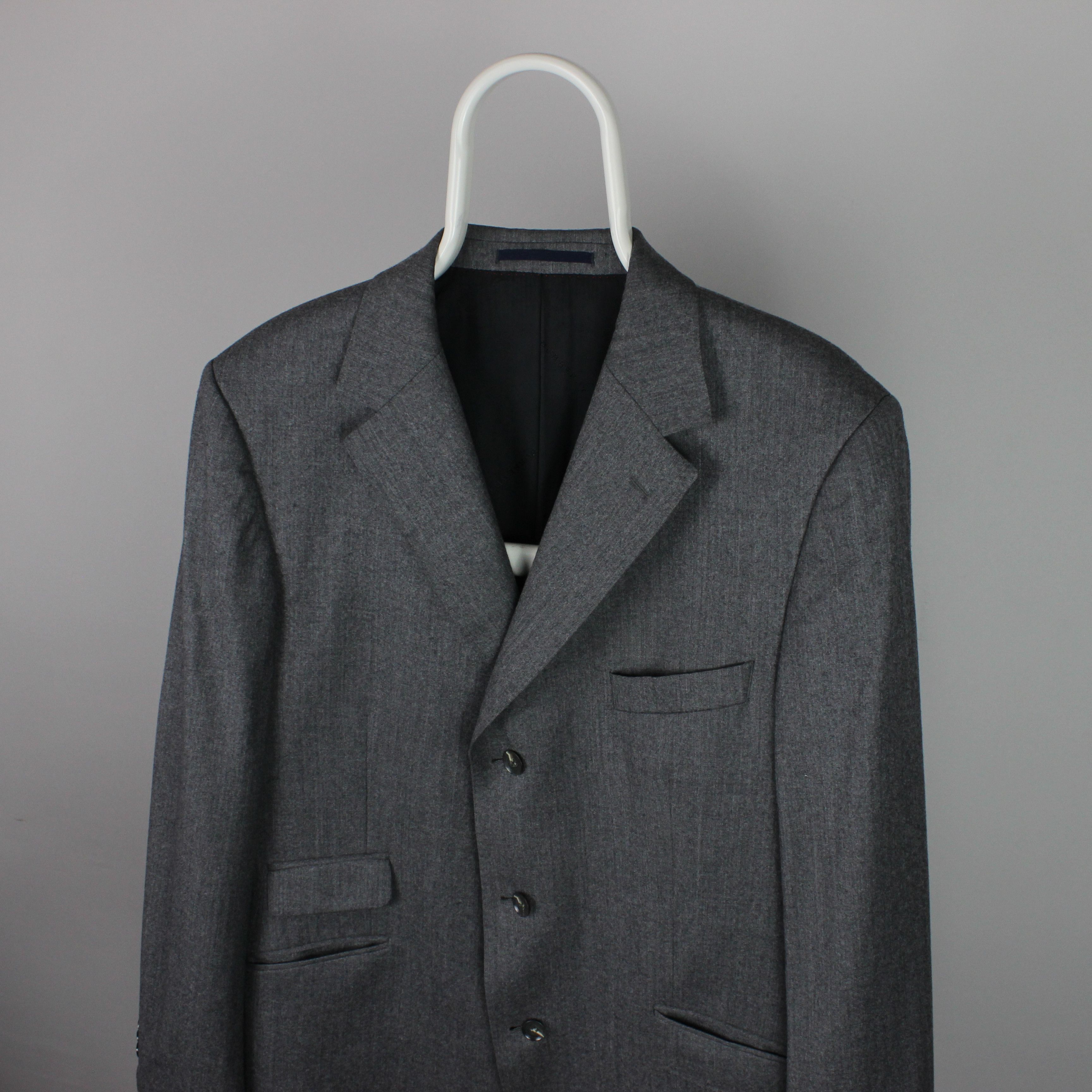 Burberry Burberry blazer wool 52 42R 3 buttons gray XL Size 42R - 2 Thumbnail