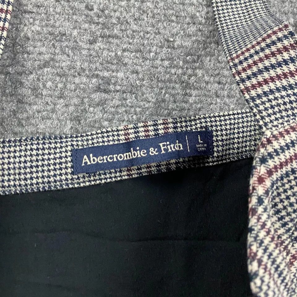Abercrombie & Fitch Abercrombie & Fitch Dress Womens Large Midi Houndstooth Size L / US 10 / IT 46 - 5 Thumbnail