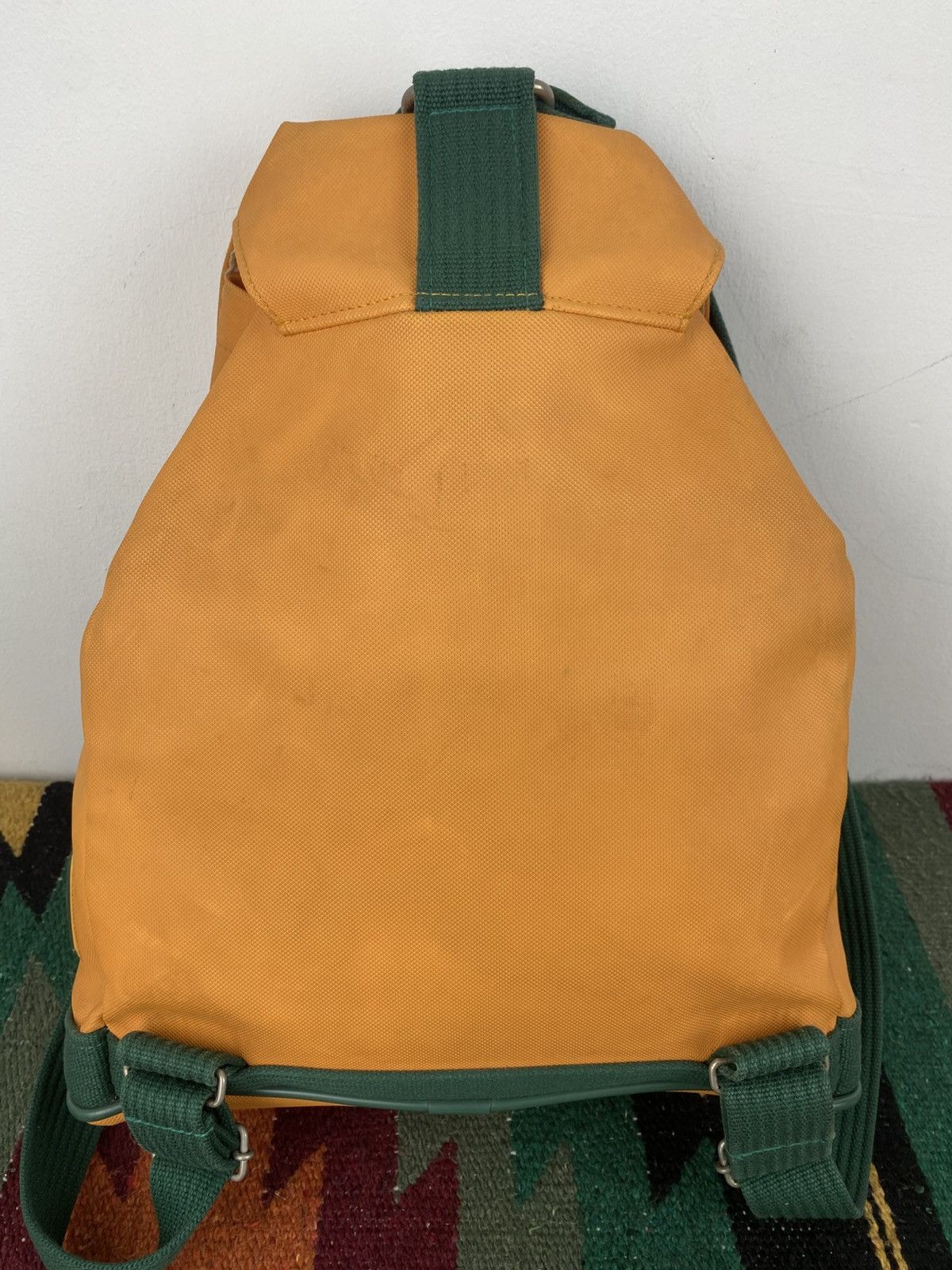 Lacoste 2000’s Lacoste Japan Green Orange Rucksack Size ONE SIZE - 10 Thumbnail