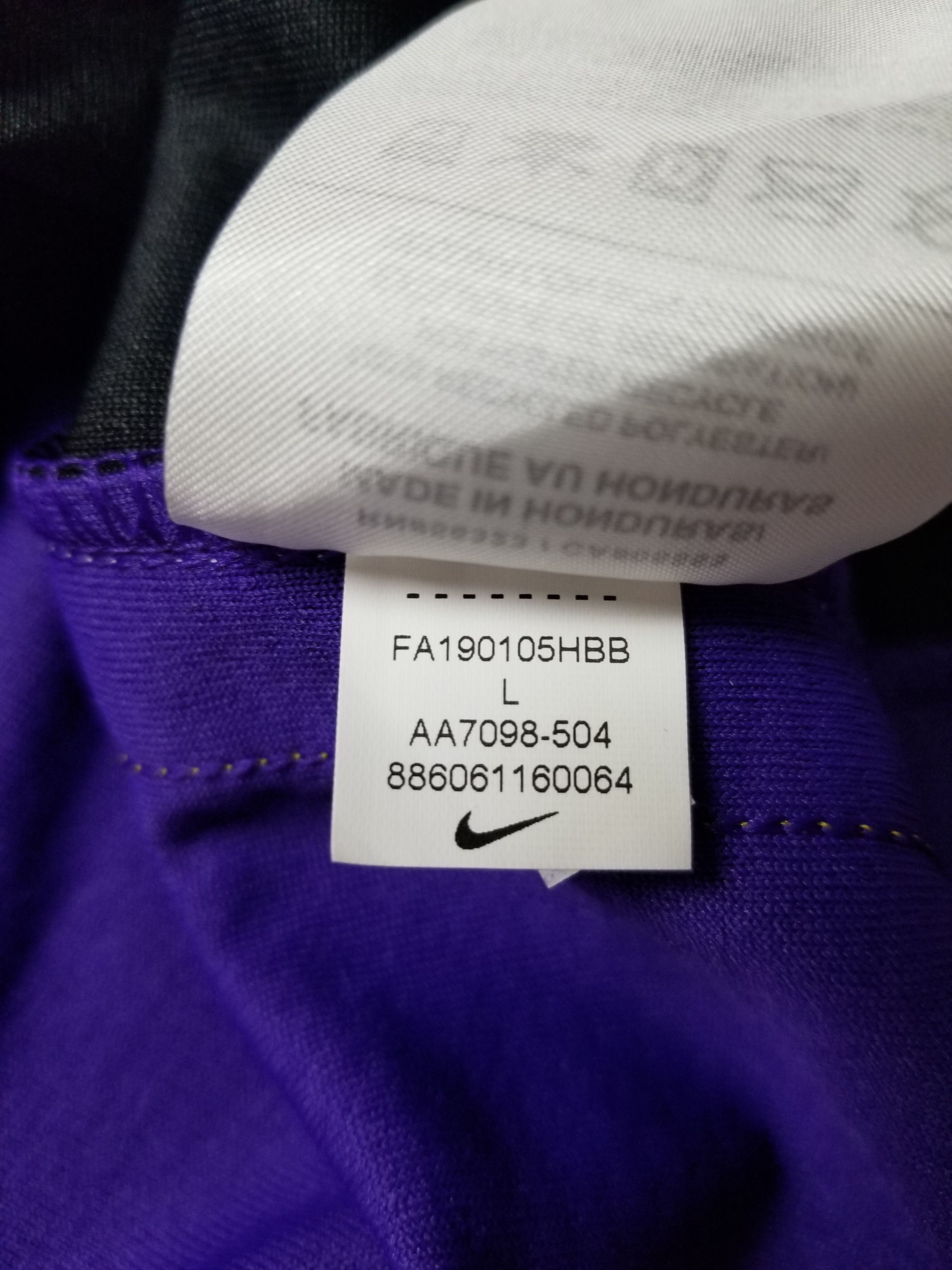 Nike Nike Los Angels Lakers NBA Swingman Blank Jersey AA7098-504 Size US L / EU 52-54 / 3 - 4 Thumbnail