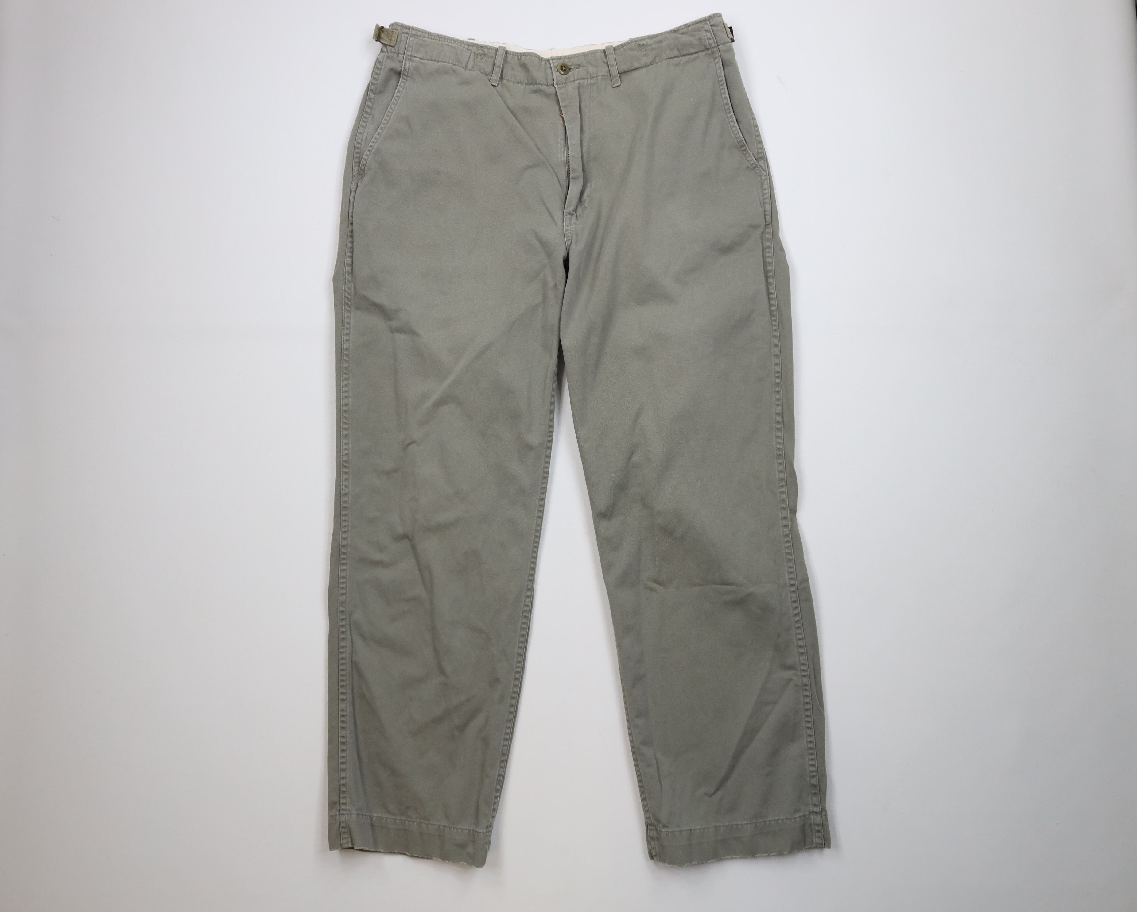Ralph Lauren Vintage 90s Ralph Lauren Wide Leg Pants Trousers Green Size US 36 / EU 52 - 1 Thumbnail
