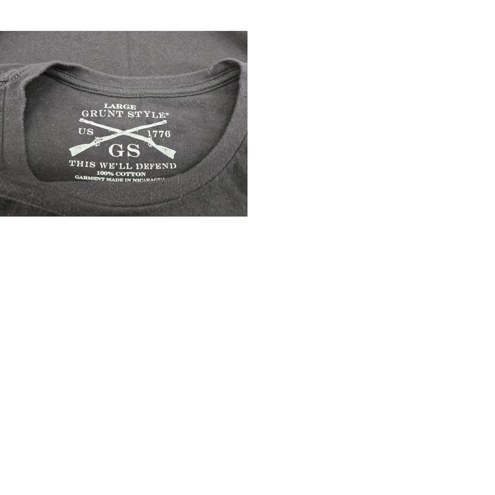 Vintage VINTAGE GRUNT STYLE Club Member T Shirt Womens Large Black Halloween Military Skull Gun Womens Shirts Size L / US 10 / IT 46 - 9 Thumbnail