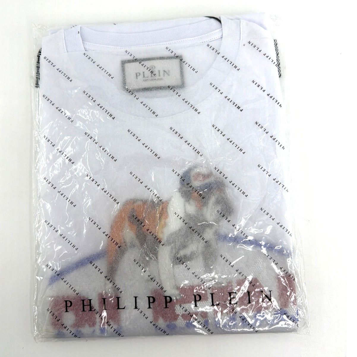 Philipp Plein Philipp Plein White Bulldog Crystal Round Neck T-Shirt 3XL Size US XXL / EU 58 / 5 - 3 Thumbnail