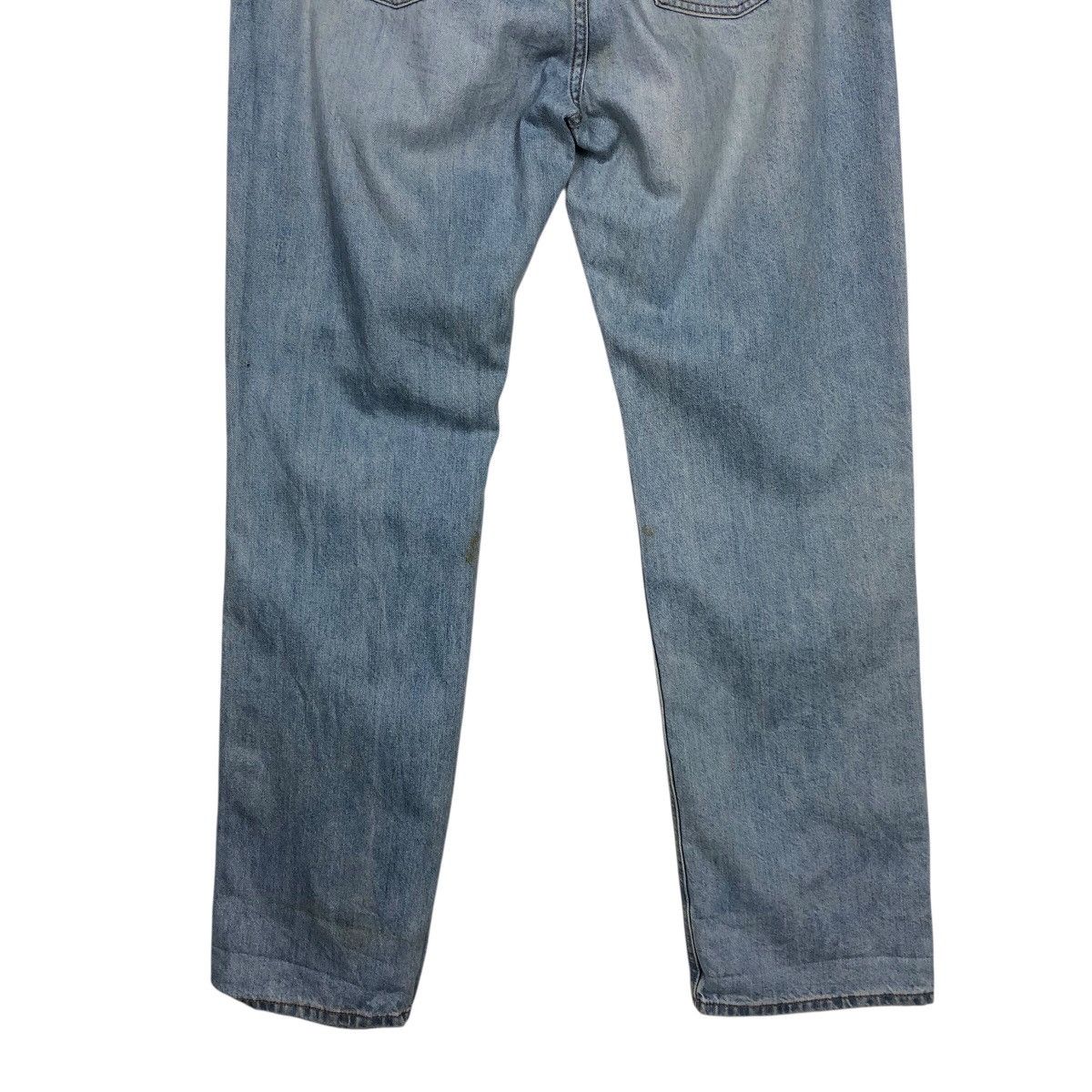 Japanese Brand Distressed Ripped Blue Jeans High Rise Straight Leg Uniqlo Size US 34 / EU 50 - 12 Thumbnail