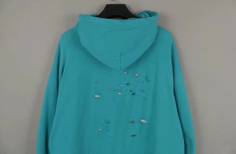 Balenciaga Balenciaga Double-layer destruction LOGO printed hoodie la Size US L / EU 52-54 / 3 - 4 Thumbnail