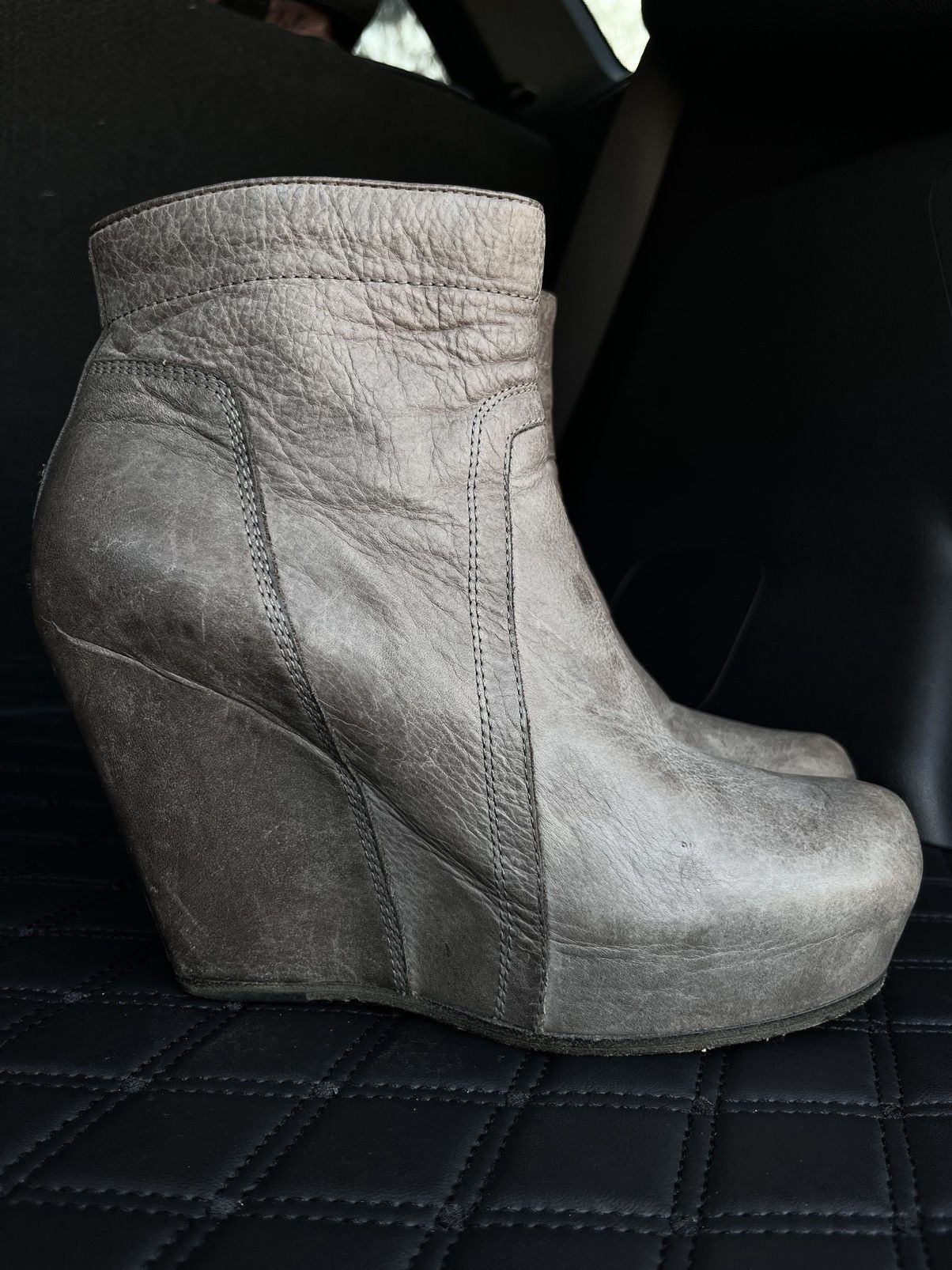 Rick Owens Rick Owens Wedge Ankle Boots Size US 8 / IT 38 - 2 Thumbnail