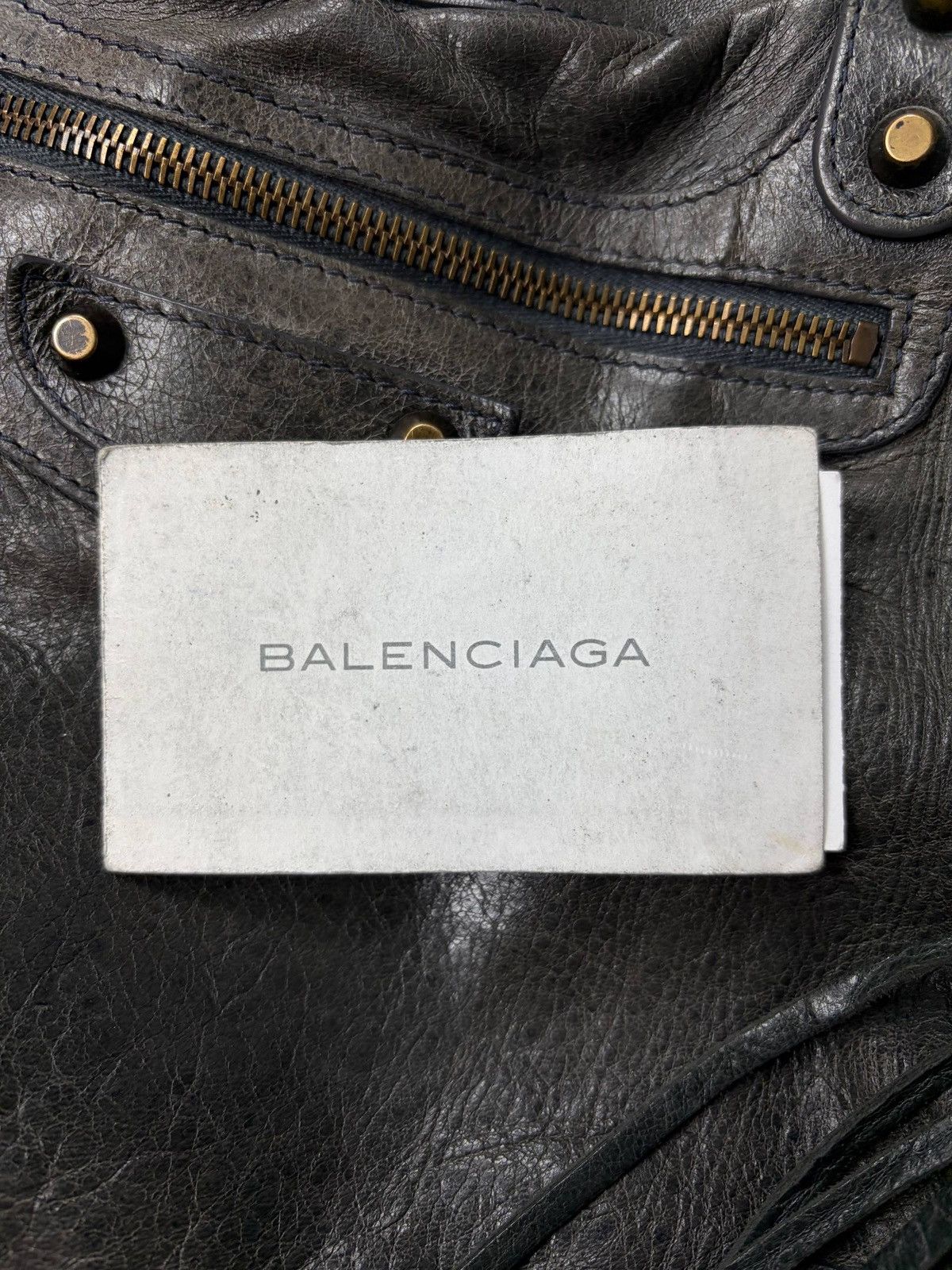 Balenciaga 2012 BALENCIAGA Black Lambskin Leather Motorcycle Velo Bag Size ONE SIZE - 21 Thumbnail