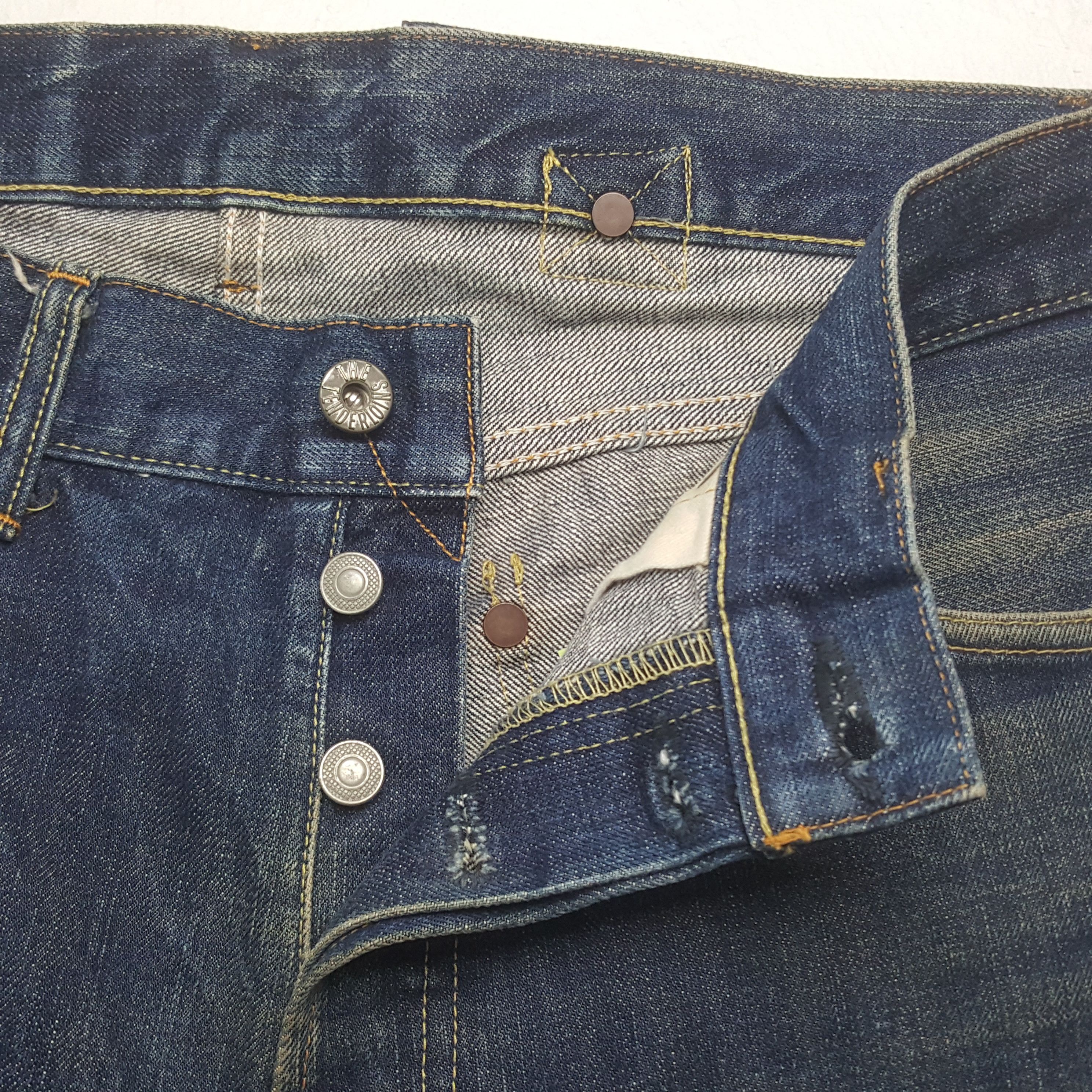 Tenderloin Vintage The Tenderloin Selvedge Baggy Denim Jeans RR13 Size US 32 / EU 48 - 7 Thumbnail