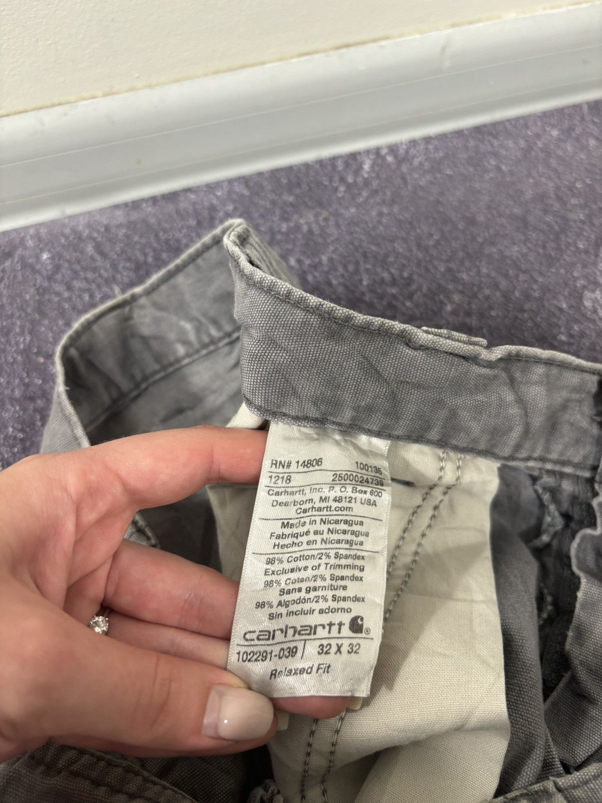Carhartt Vintage Carhartt USA Distressed Gray Work Carpenter Pants Size US 32 / EU 48 - 19 Thumbnail