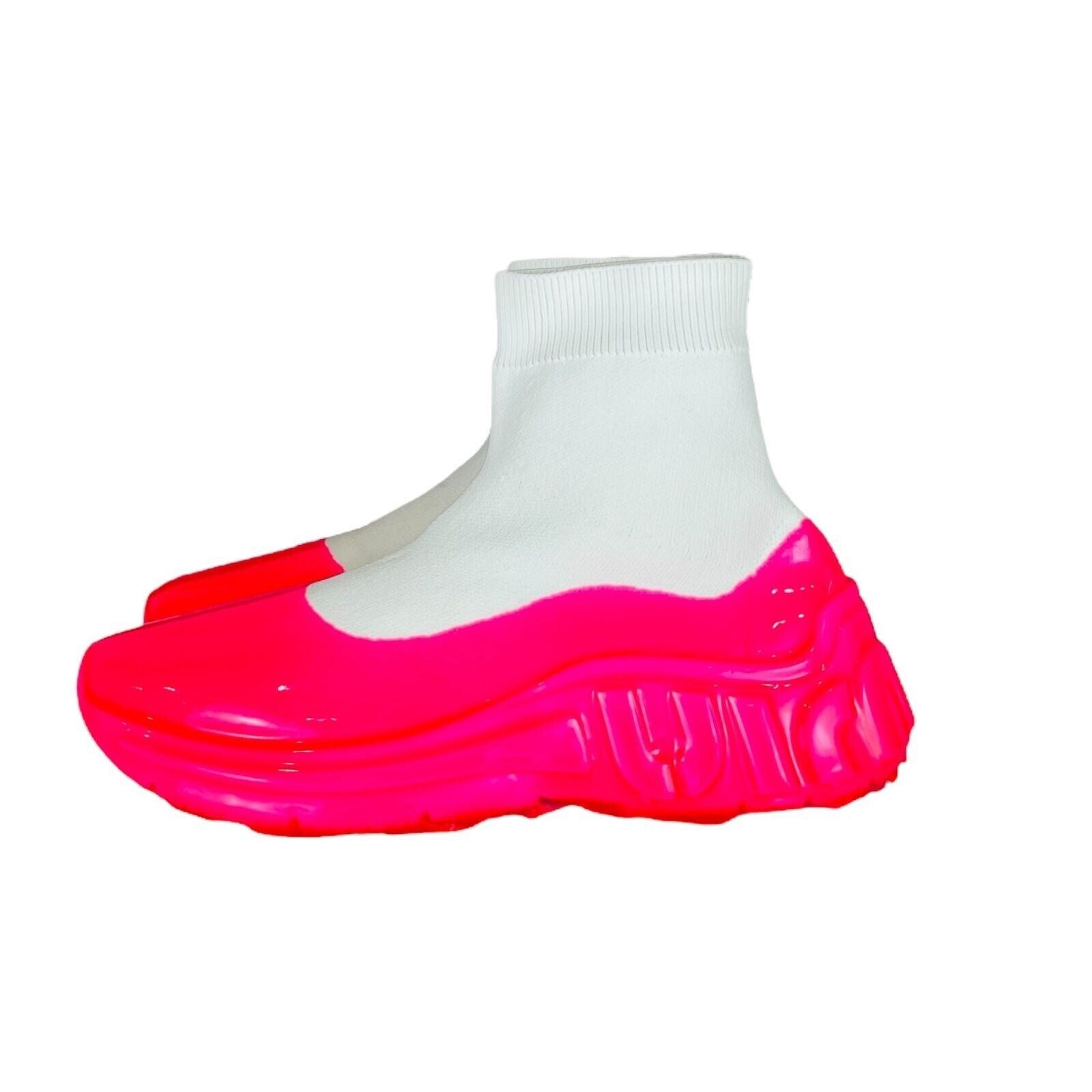 Miu Miu Miu Miu Ankle Boots Women Fabric Fluo Pink Sock Shoes 7.5 Size US 7.5 / IT 37.5 - 2 Thumbnail