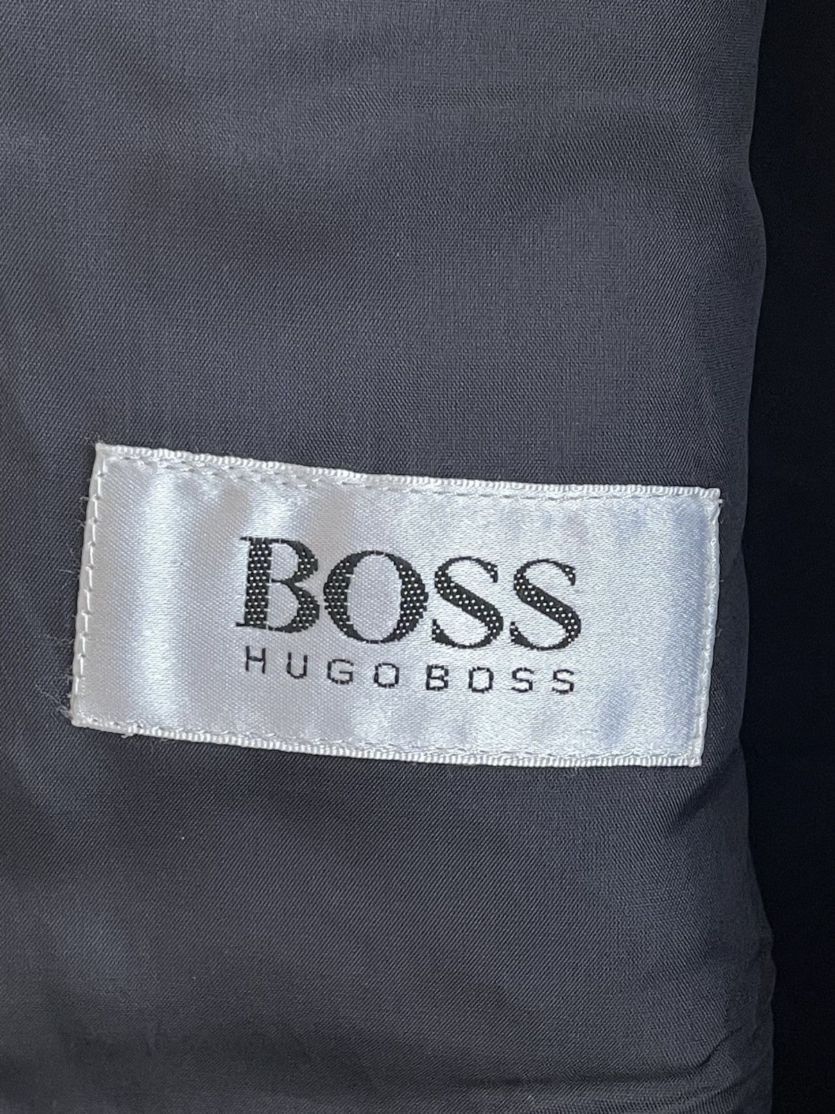 Hugo Boss BOSS Wool Pinstripe Suit 80s Double Breasted Blazer Trousers Size 38R - 17 Thumbnail