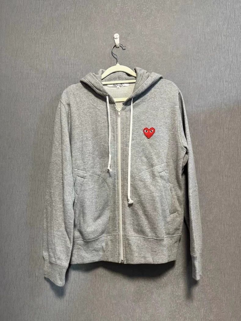 Comme des Garcons Comme Des Garcons Play cotton zipper cardigan jacket Size L / US 10 / IT 46 - 3 Thumbnail
