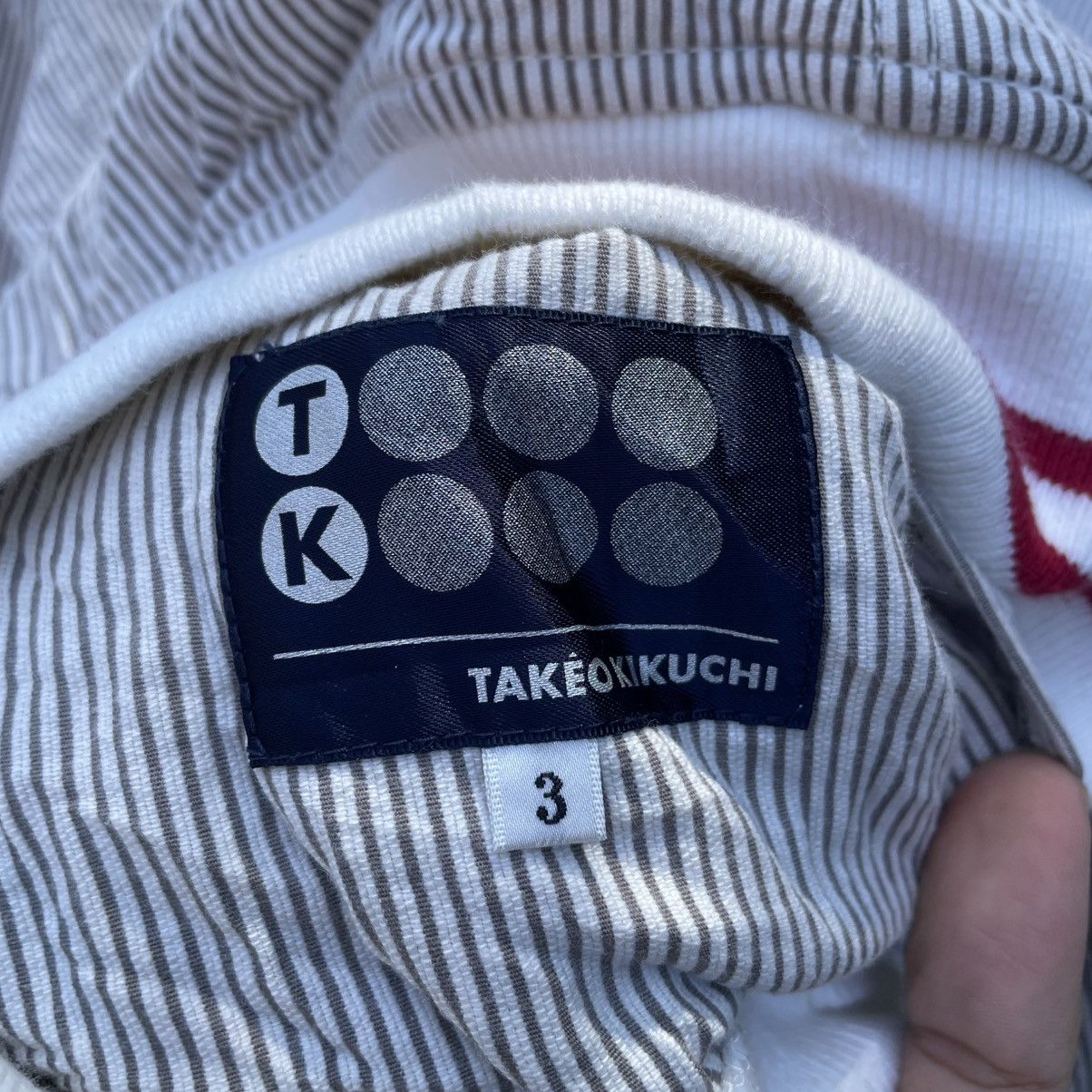 45rpm 💥Japanese Brand Takeo Kikuchi Hikory Stripe Down Jacket Size US M / EU 48-50 / 2 - 6 Thumbnail