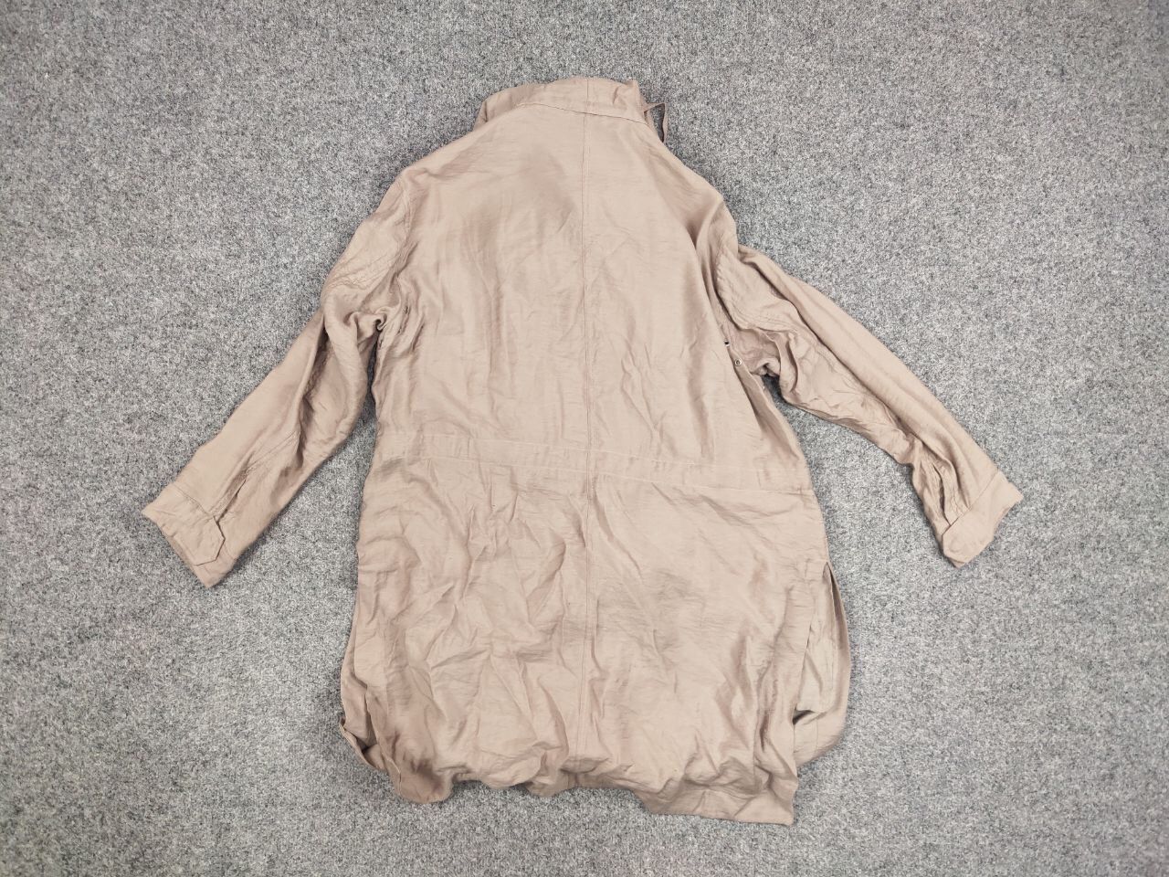 Allsaints All Saints Kinsley Parka Hooded Zip Up Tan Jacket Coat Size M / US 6-8 / IT 42-44 - 14 Thumbnail