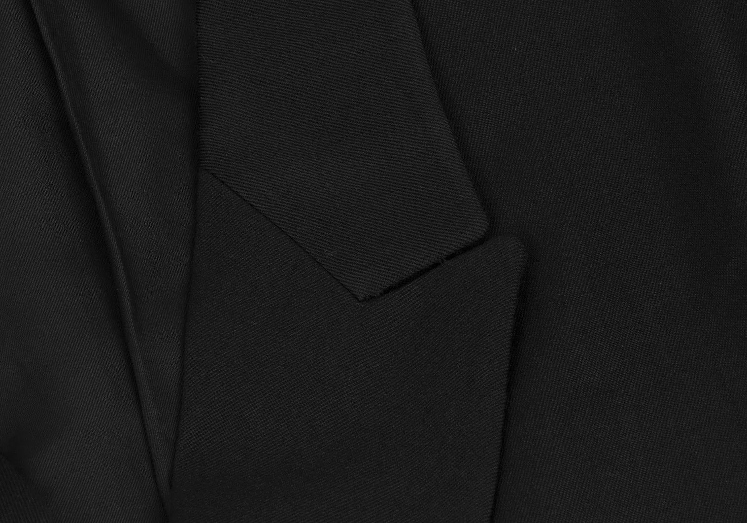 Yohji Yamamoto Yohji Yamamoto Wool Gabardine Jacket Black M Size US M / EU 48-50 / 2 - 4 Thumbnail