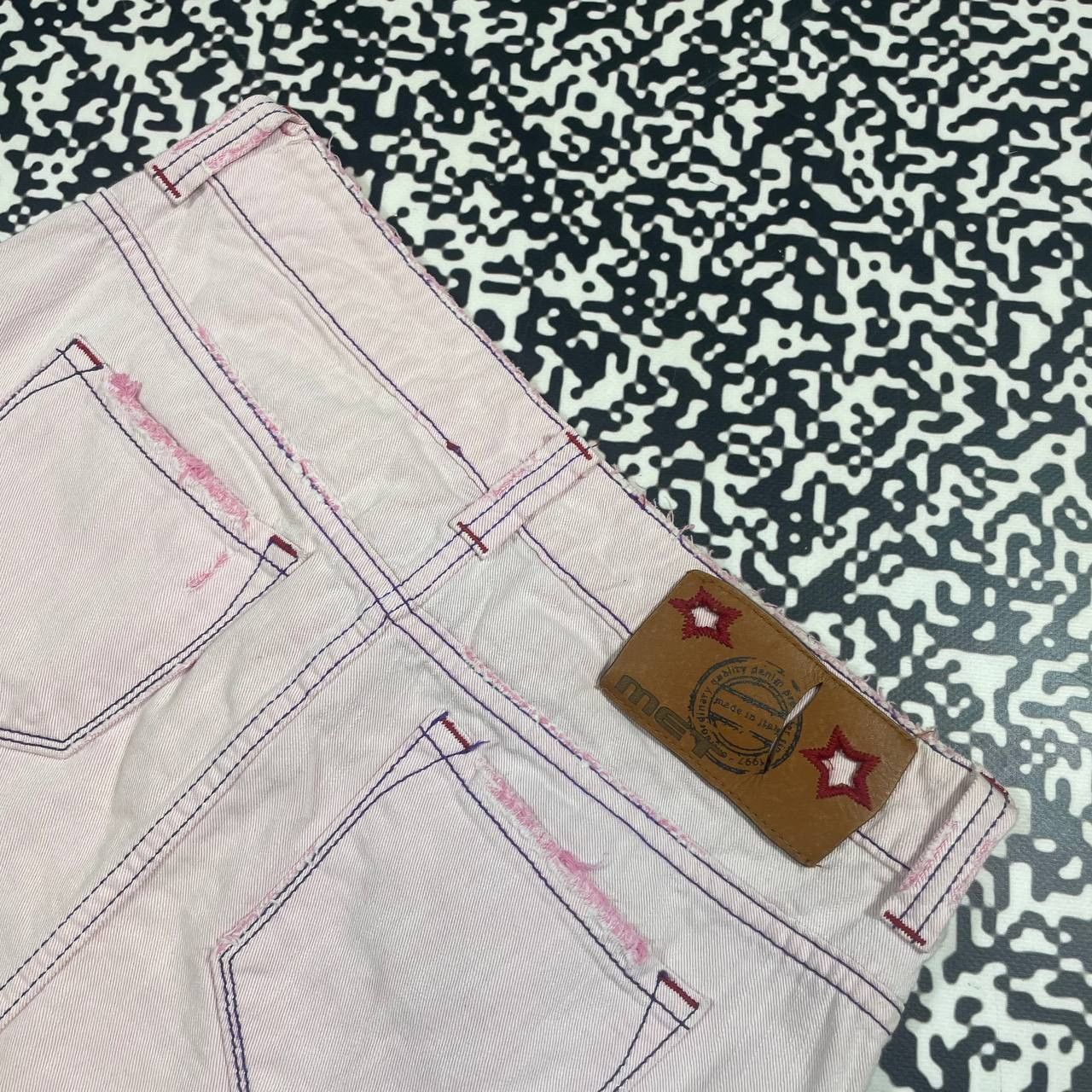 Japanese Brand Vintage Y2K MET Japanese Style Retro Sexy Pink Mini Skirt Size 26" / US 2 / IT 38 - 10 Thumbnail