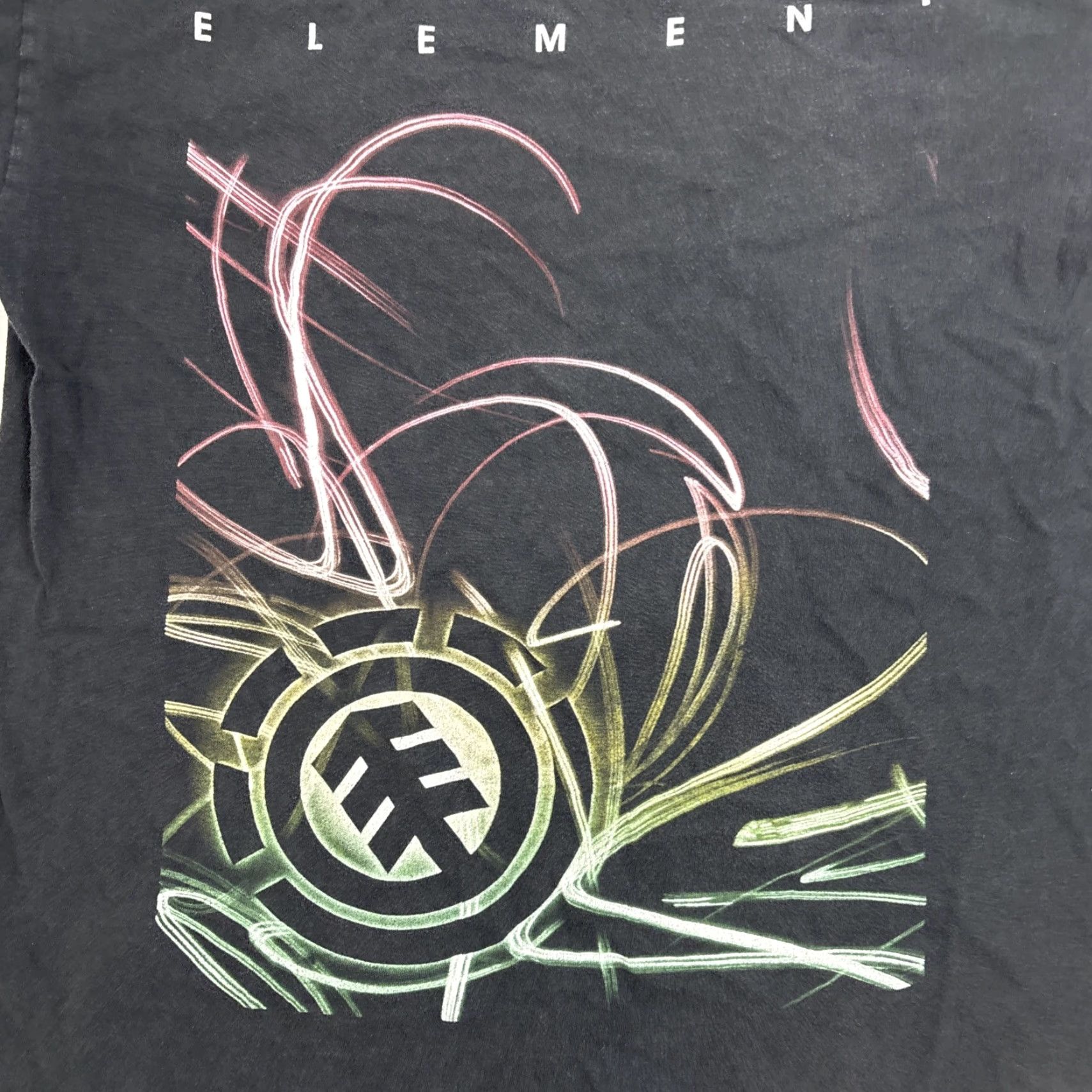 Element Element T Shirt Men Large Black Graphic Organic Cotton Skate Spell Out Mens Large Graphic Print Shirt Size US L / EU 52-54 / 3 - 2 Thumbnail