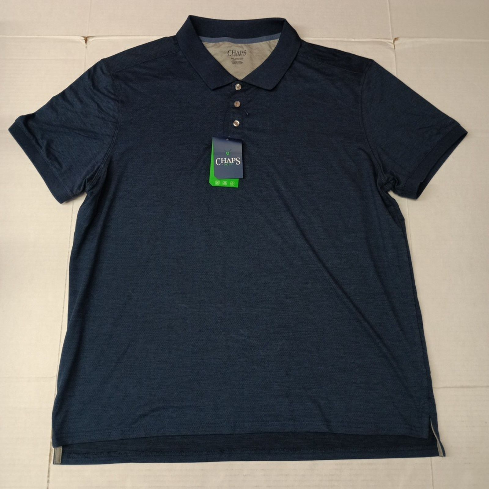 Chaps Chaps Golf Core Polo Shirt Men's 2XL Blue 4-Way Stretch Size US XXL / EU 58 / 5 - 1 Thumbnail