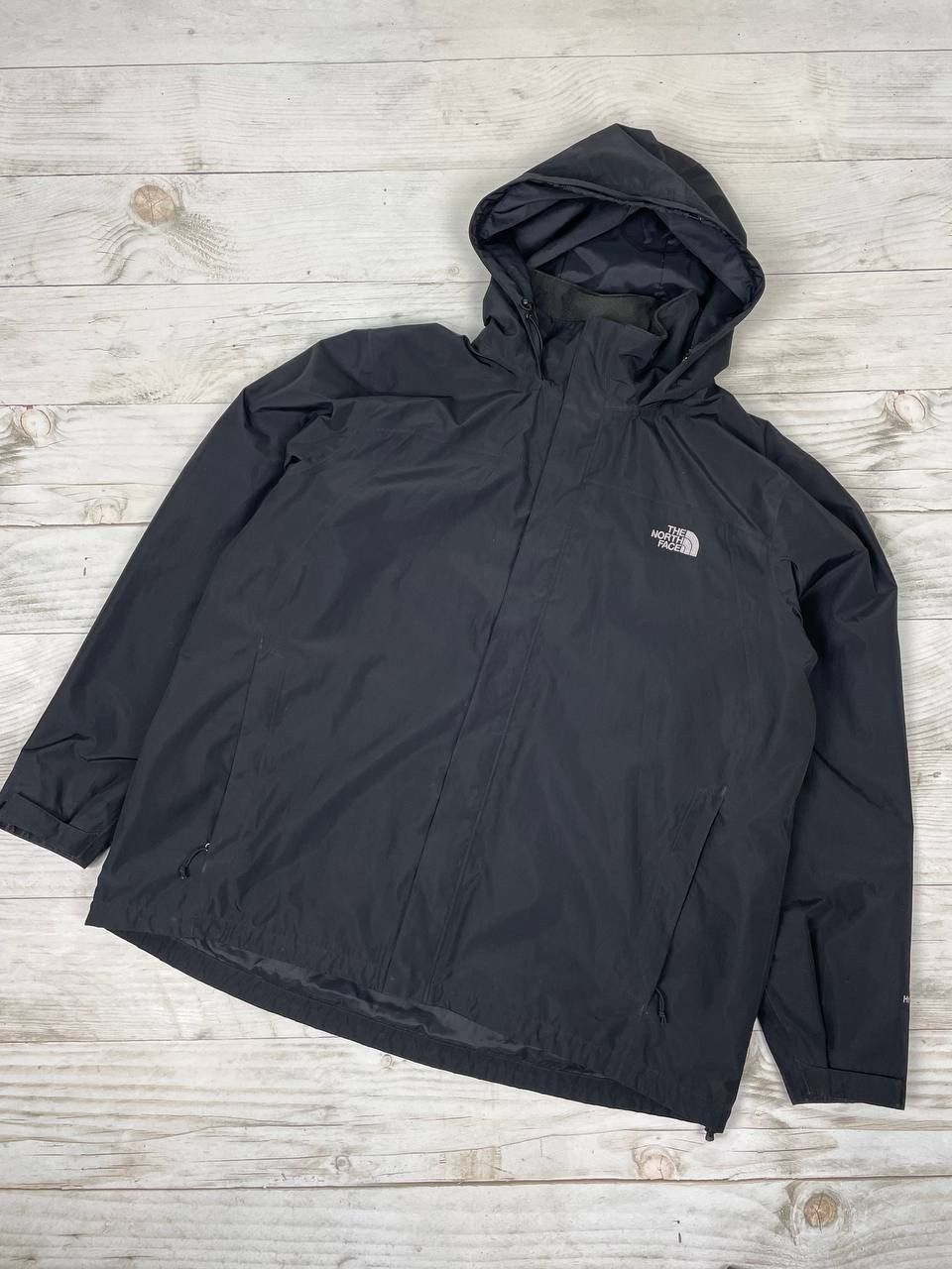 image of Outdoor Life x The North Face Vintage The North Face Hyvent Shell Jacket Gorpcore Y2K in Black (Siz