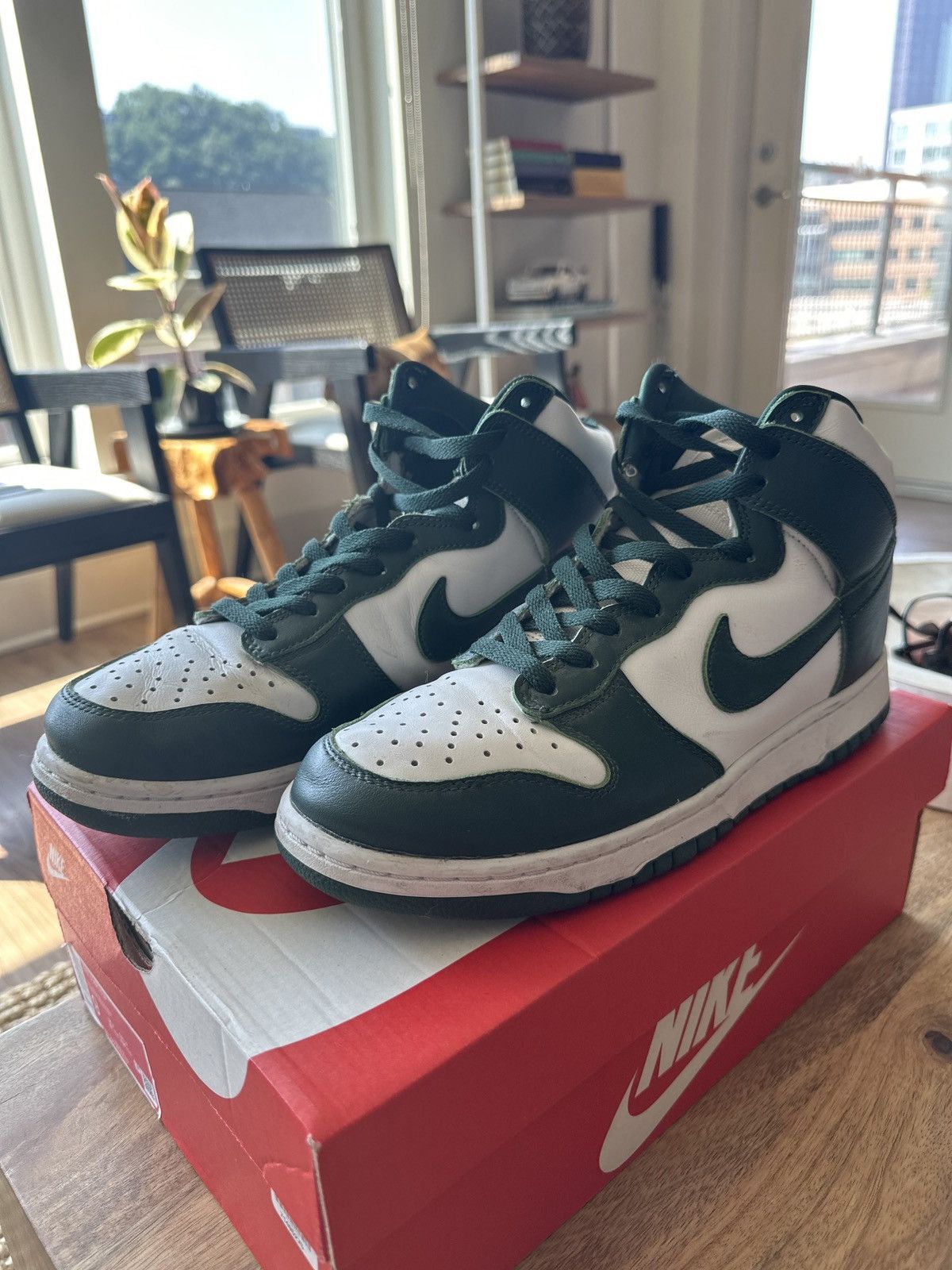 Nike Nike Dunk High Spartan Green Size US 9 / EU 42 - 1 Thumbnail
