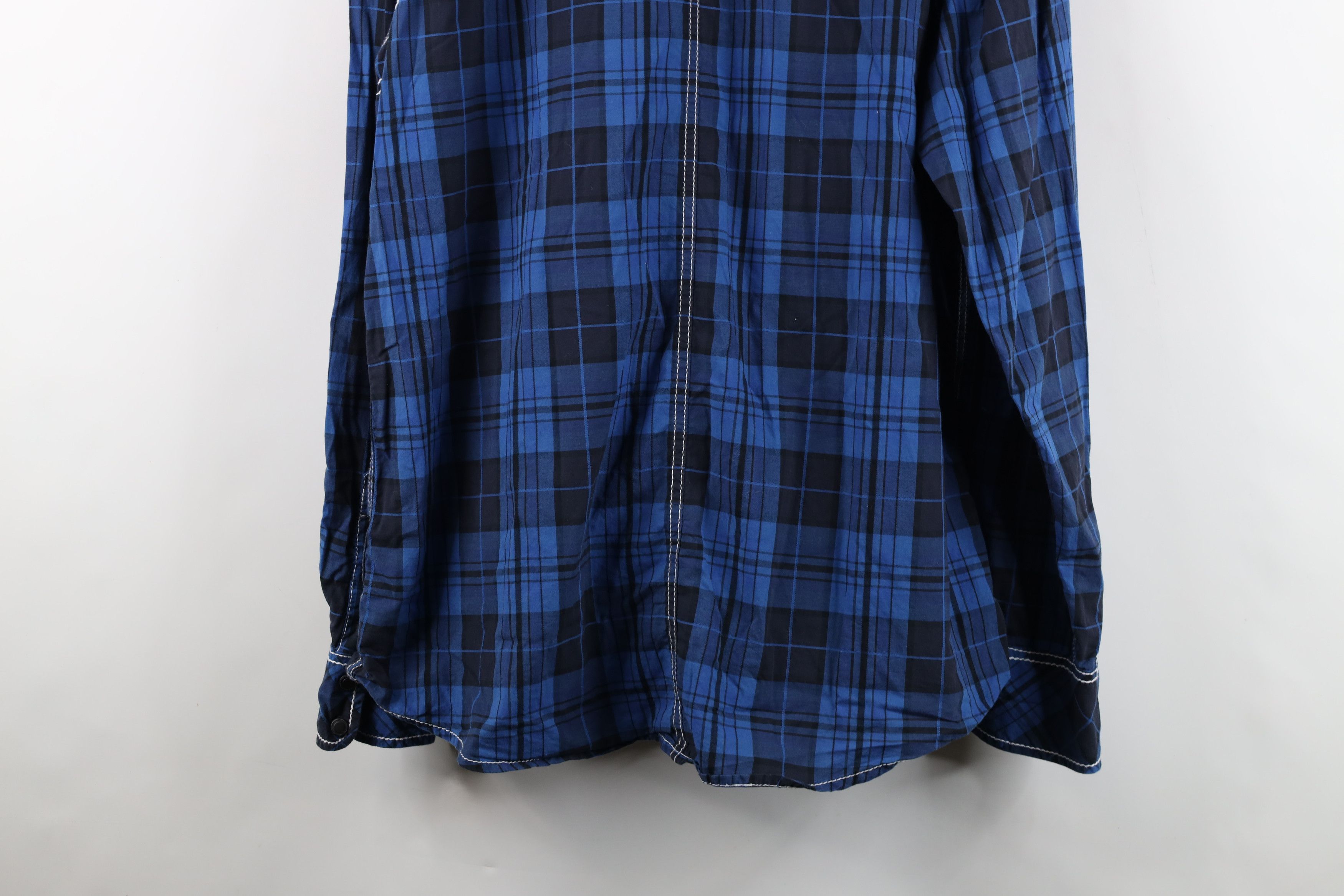 Vintage Buckle BKE Thick Stitch Military Snap Button Shirt Plaid Size US XL / EU 56 / 4 - 14 Thumbnail