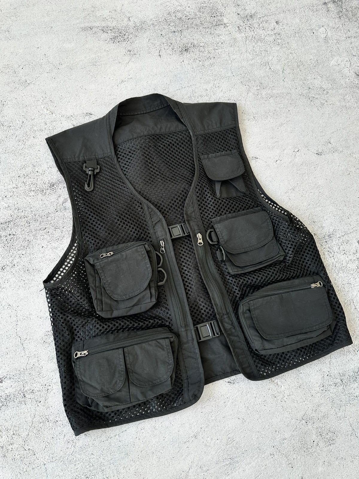 Japanese Brand 🩸RARE🩸Y2K Vintage Multi pocket Vest Size US L / EU 52-54 / 3 - 3 Thumbnail