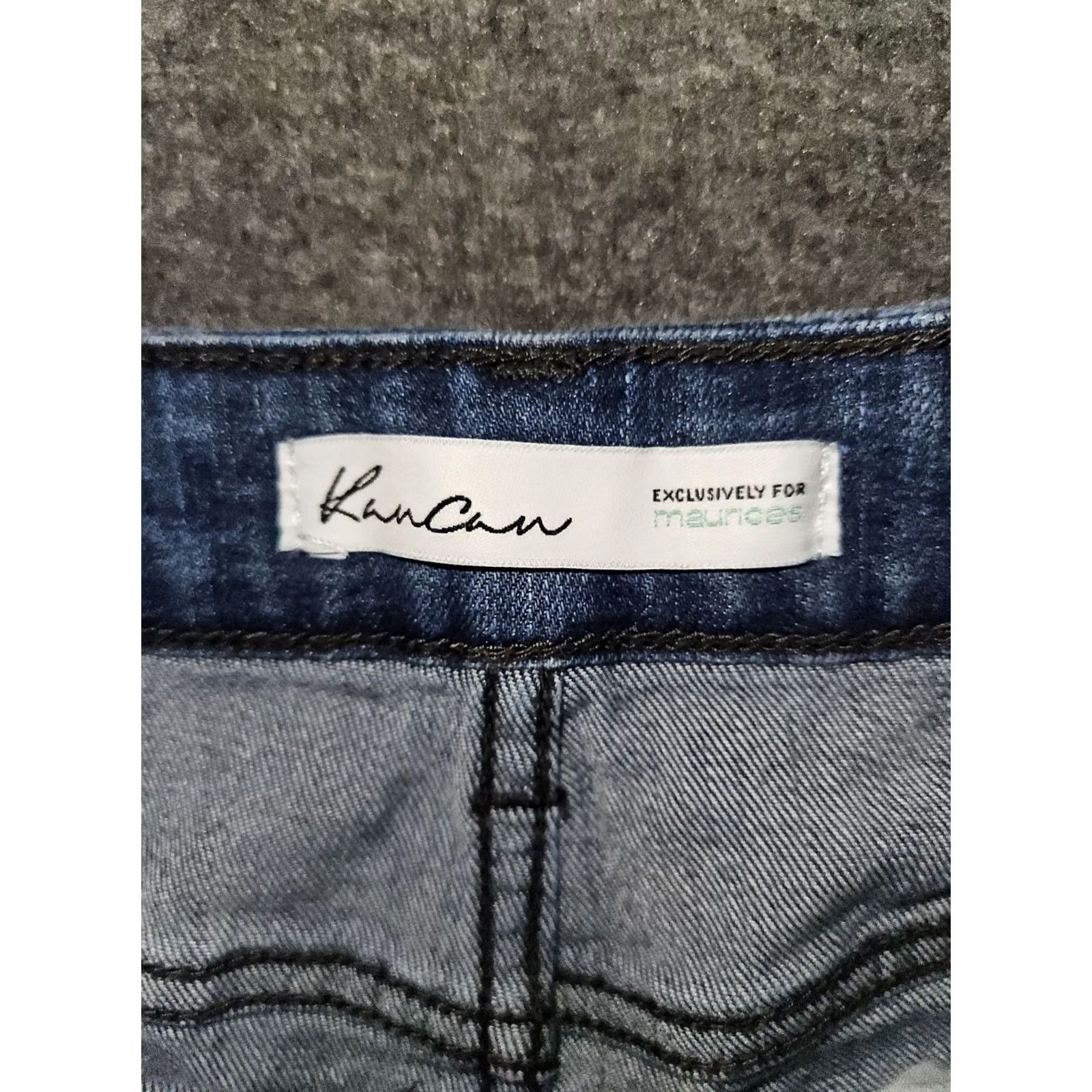 Vintage KanCan Skinny Ankle Jeans Women's 30 Denim Blue Distressed Stretch City Logo Regular Inseam 30.5 in 34 Waist Size 30" / US 8 / IT 44 - 2 Thumbnail