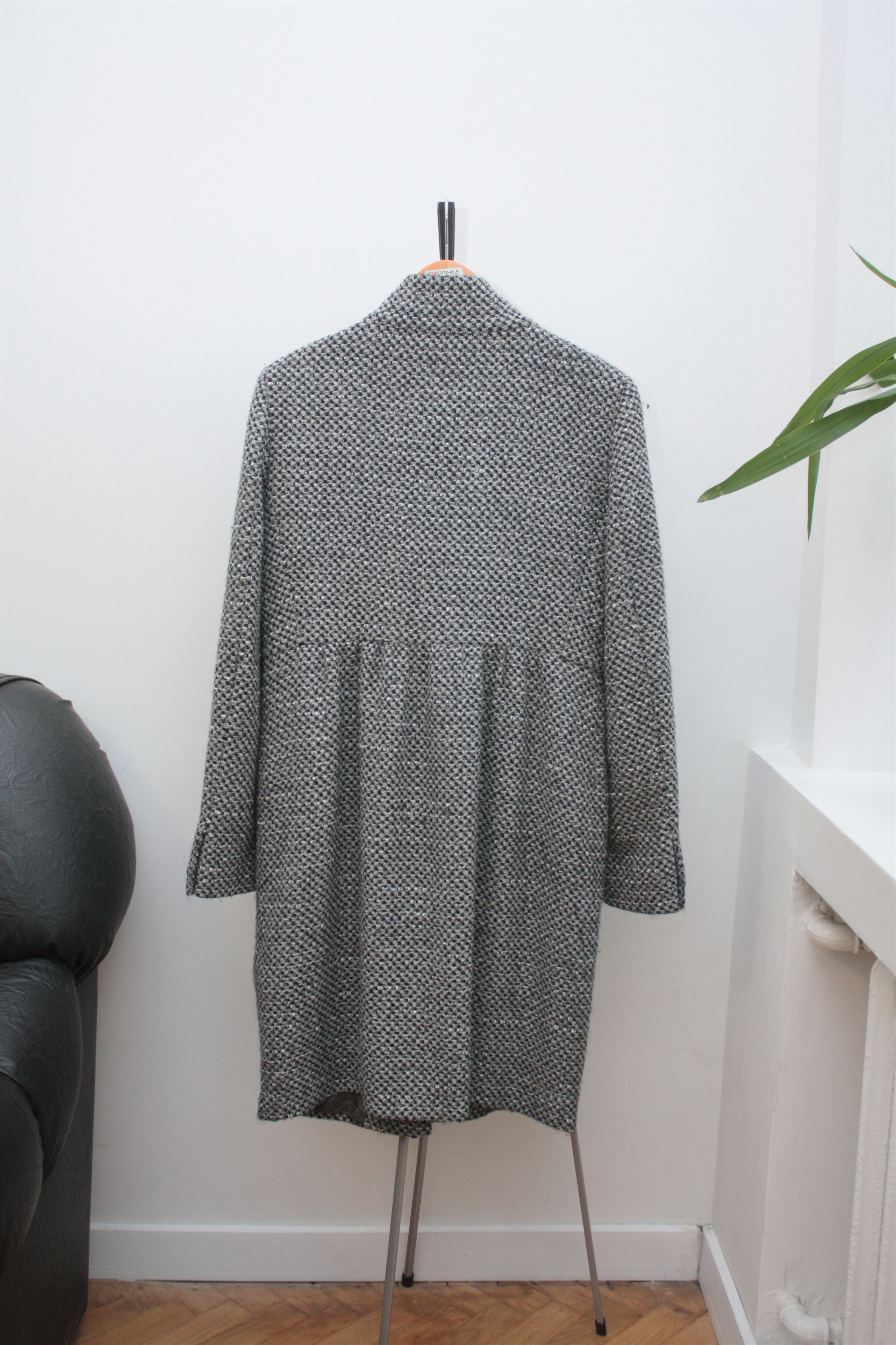Max Mara Max Mara Studio Wool Blend Grey Knitted Coat US12 Size XL / US 12-14 / IT 48-50 - 4 Thumbnail