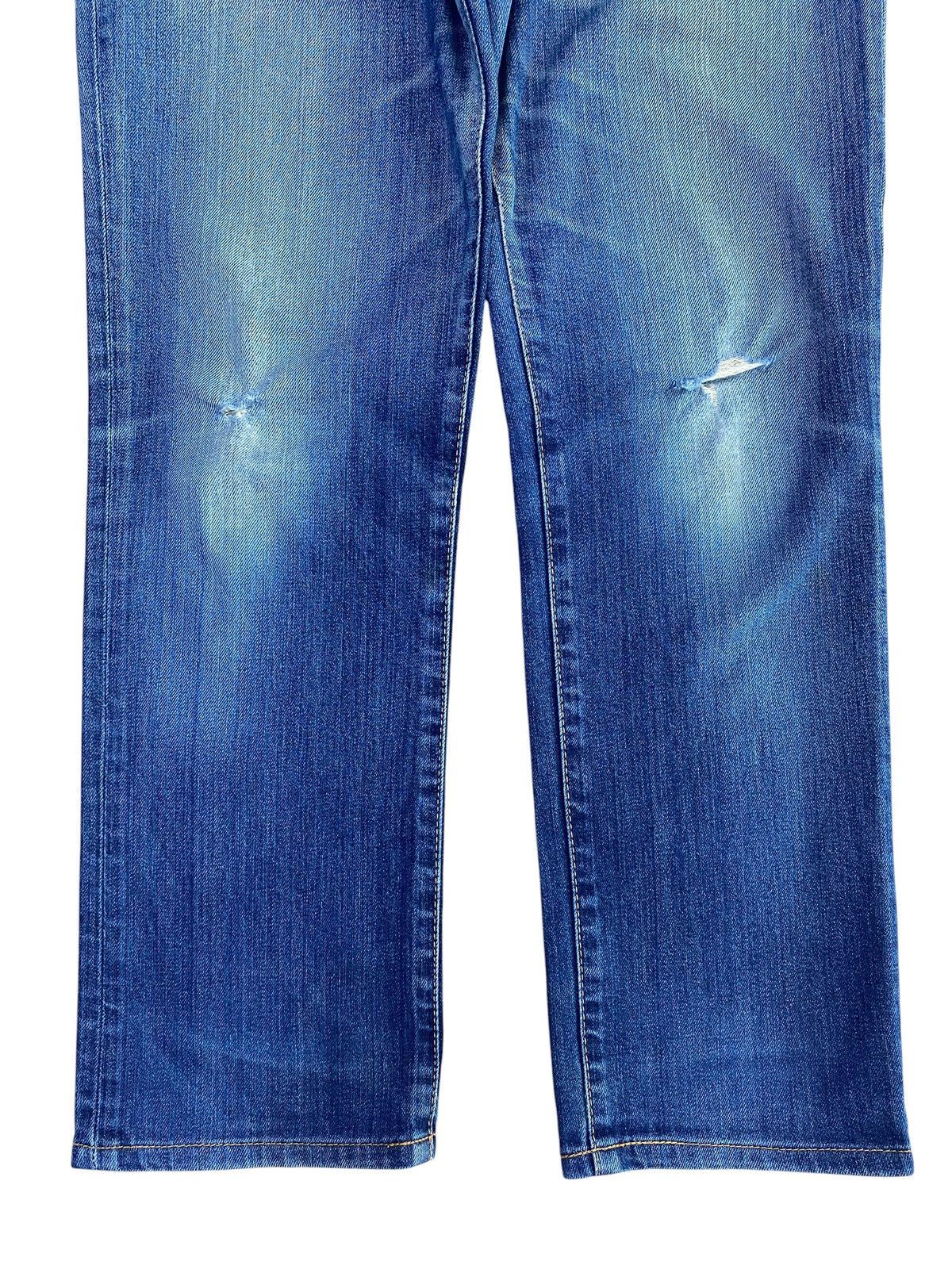 Edwin Edwin 503 Whiskers Ripped Style Loose Jeans Size US 32 / EU 48 - 9 Thumbnail