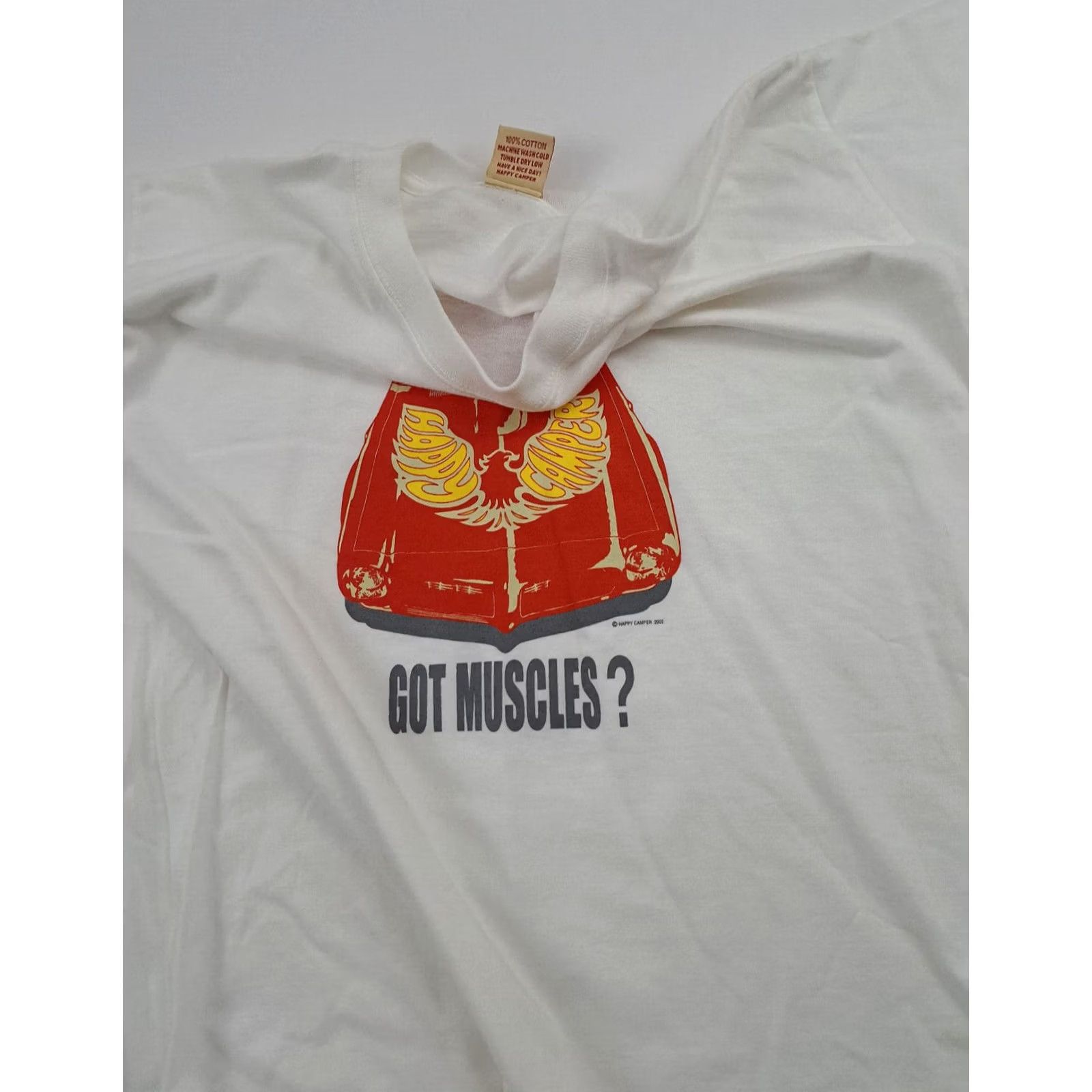 Vintage VINTAGE Happy Camper Trans Am T-Shirt Large White USA 1976 2002 Mens Size US L / EU 52-54 / 3 - 3 Thumbnail