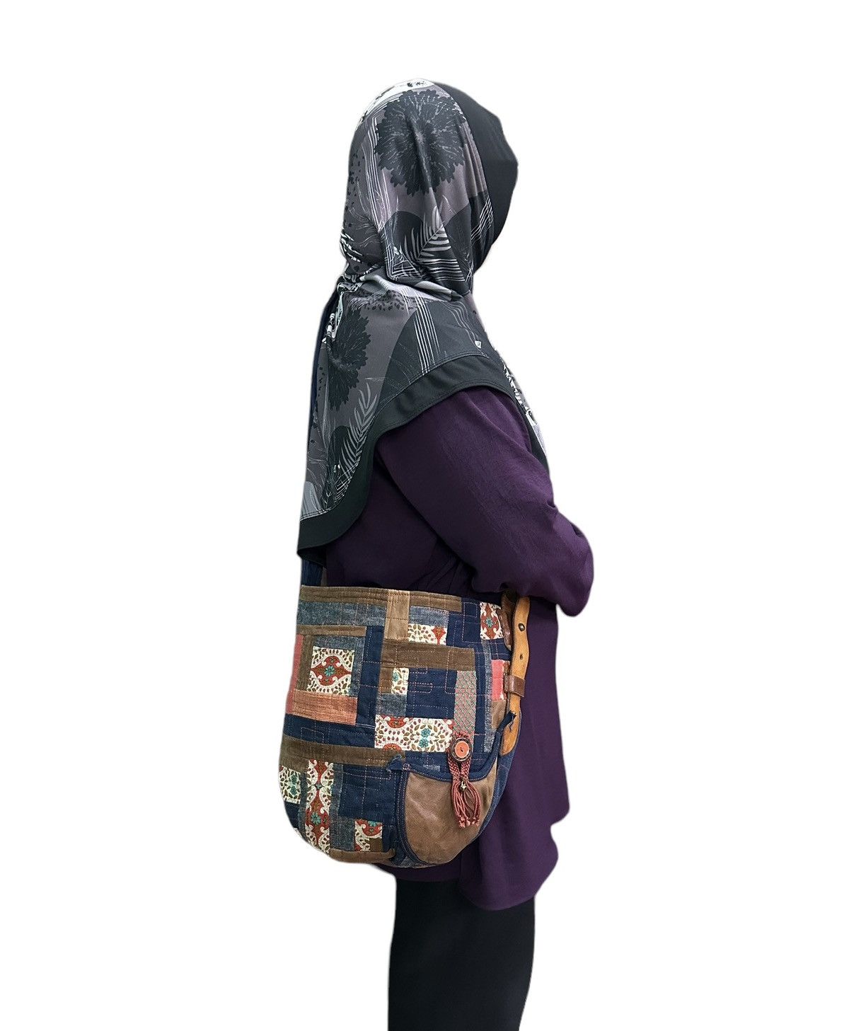 Handmade RARE HANDMADE PATCHWORK SHOULDER/CROSSBODY BAG Size ONE SIZE - 1 Thumbnail