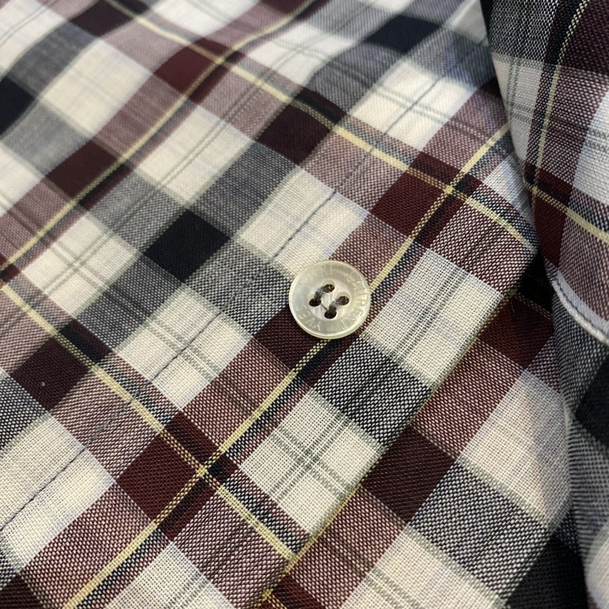 Yves Saint Laurent 1990s Yves Saint Laurent Pour Homme Plaid Button Up Shirts Size US L / EU 52-54 / 3 - 5 Thumbnail