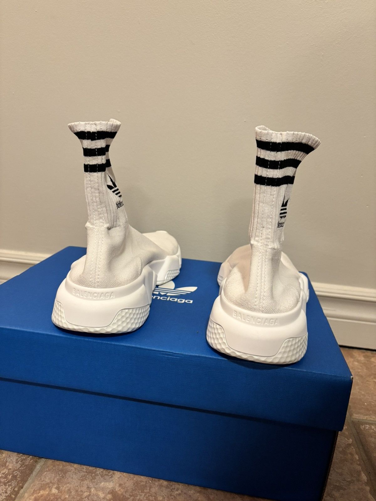 Adidas × Balenciaga Balenciaga x Adidas Speed LT High-top Sneakers Size US 7 / EU 40 - 8 Thumbnail