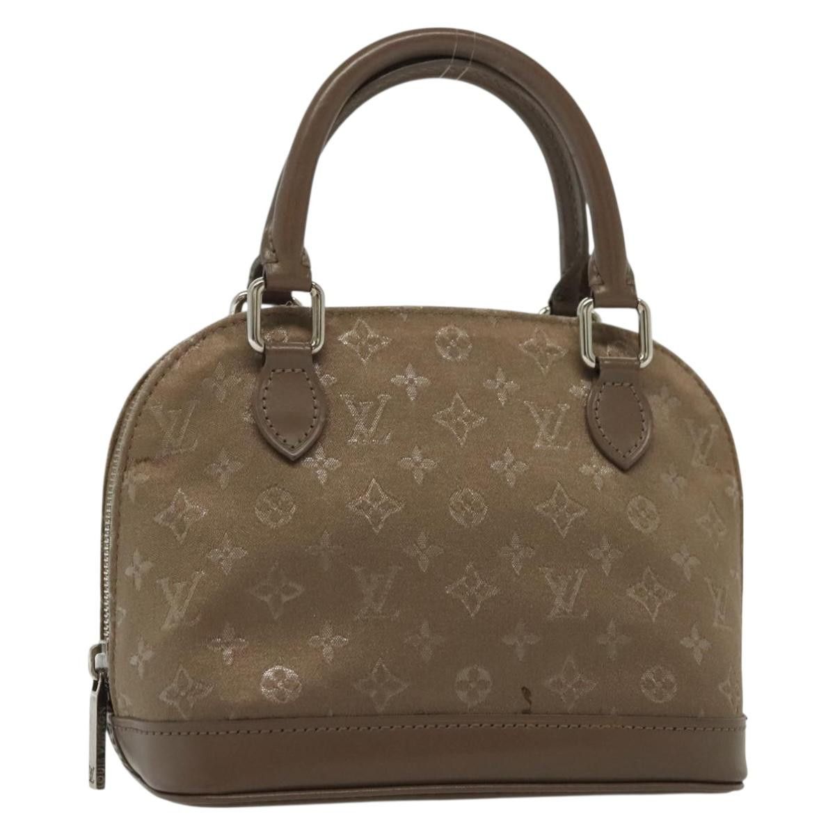Louis Vuitton LOUIS VUITTON Monogram Satin Little Alma Hand Bag Gray Size ONE SIZE - 1 Thumbnail