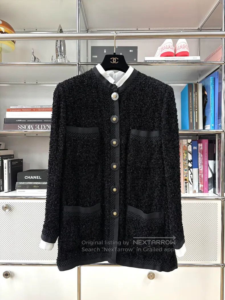 Chanel Chanel 17-year-old metropolitan series black glitter tweed Size US S / EU 44-46 / 1 - 1 Thumbnail