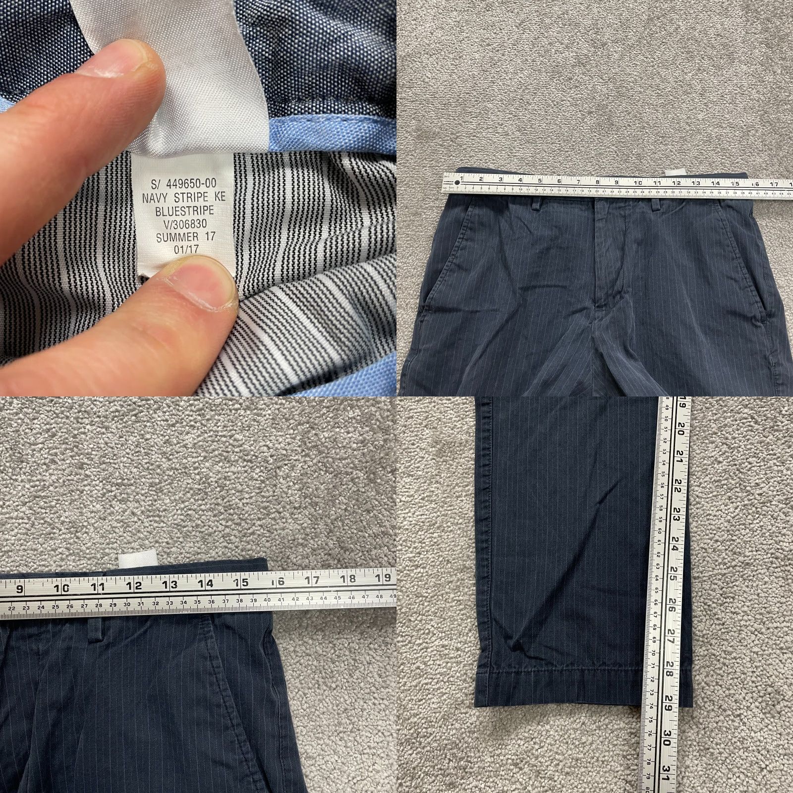 Banana Republic VINTAGE Banana Republic Men’s Chino Pants Casual Cotton Straight Leg 32x29 Navy Blue Size US 32 / EU 48 - 8 Thumbnail