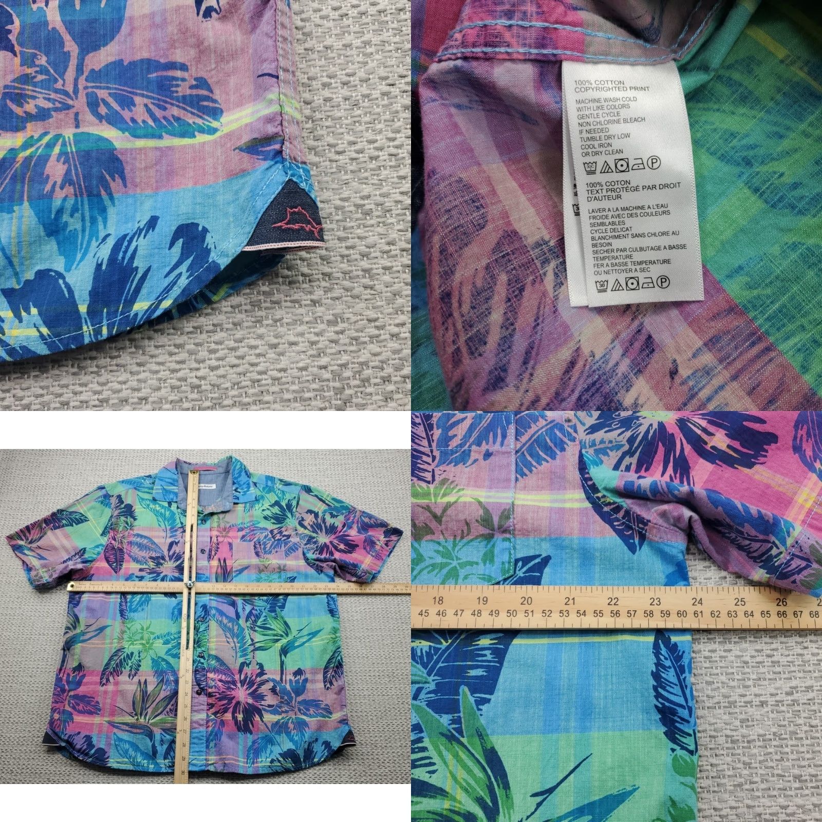 Tommy Bahama Tommy Bahama Shirt Large Floral Hawaiian Camp Short Sleeve Aloha Size US L / EU 52-54 / 3 - 8 Thumbnail