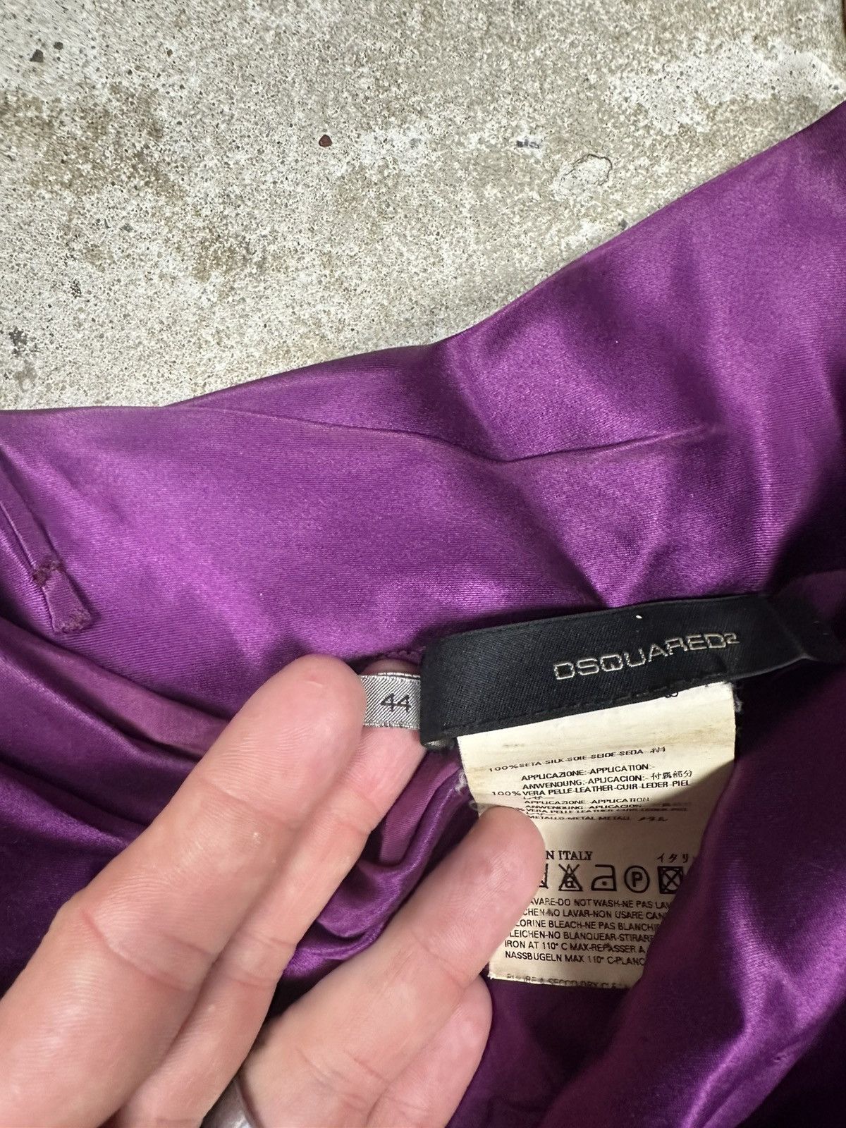 Dsquared2 Dsquared2 FW 2005 Runway Silk Purple Dress Chains Size M / US 6-8 / IT 42-44 - 10 Thumbnail