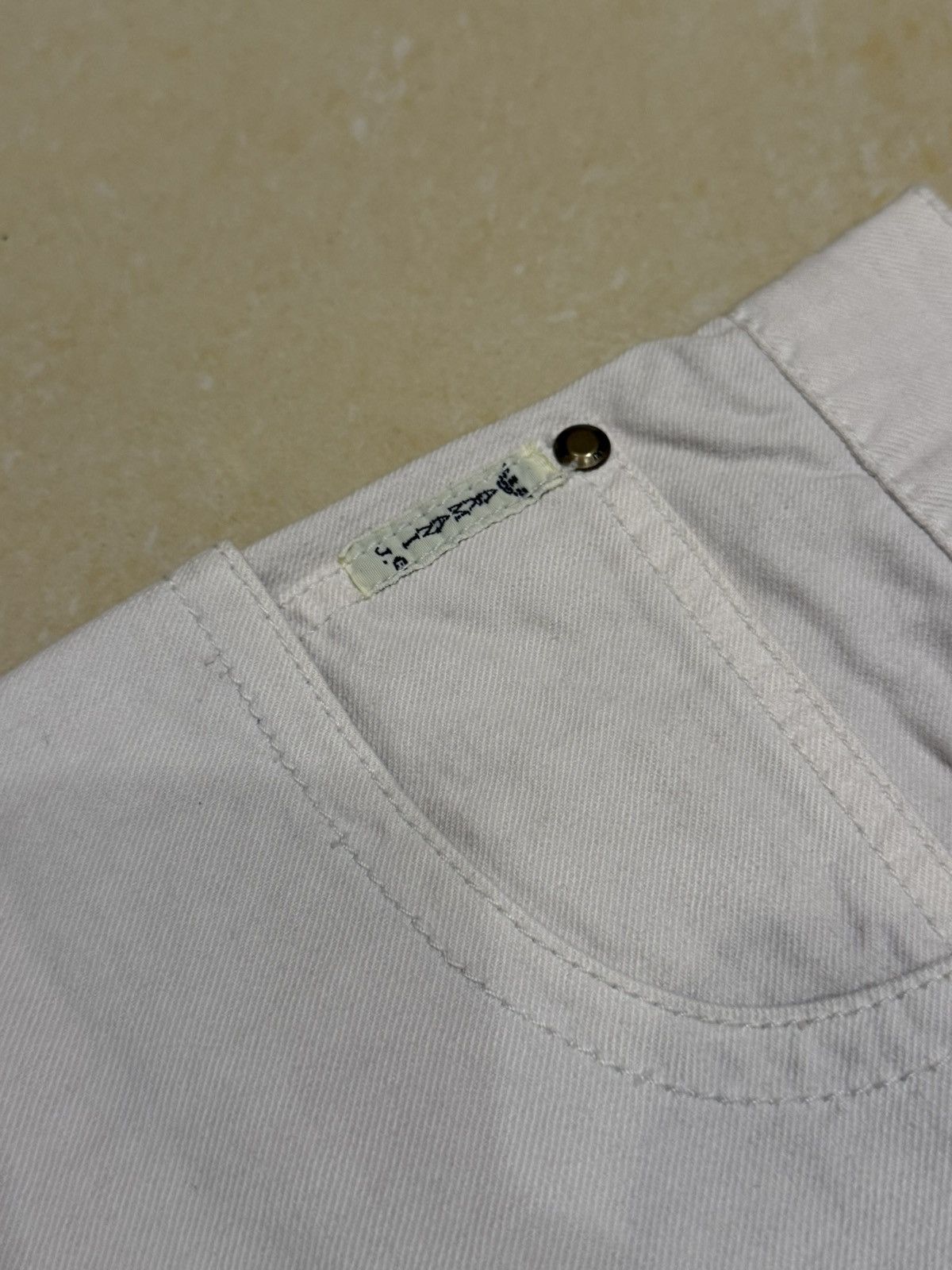 Armani Armani Jeans white cotton jeans Size US 40 / EU 56 - 4 Thumbnail