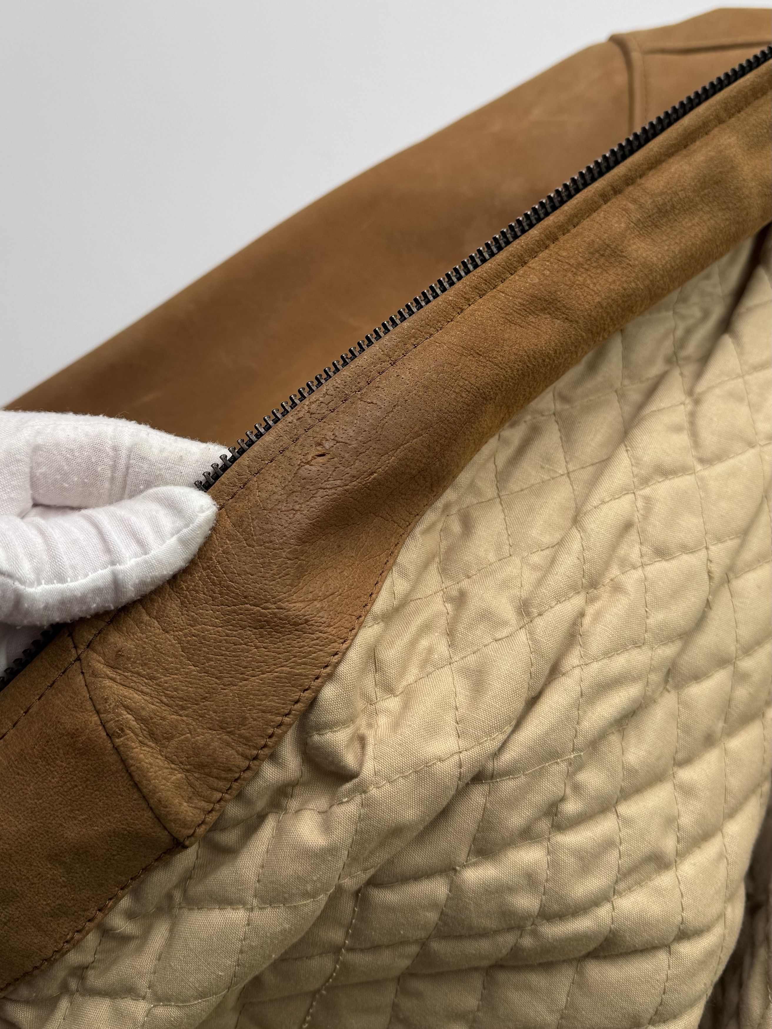 Japanese Brand Vintage Leather Bomber Jacket B135(V174)E2 Size US XXL / EU 58 / 5 - 7 Thumbnail